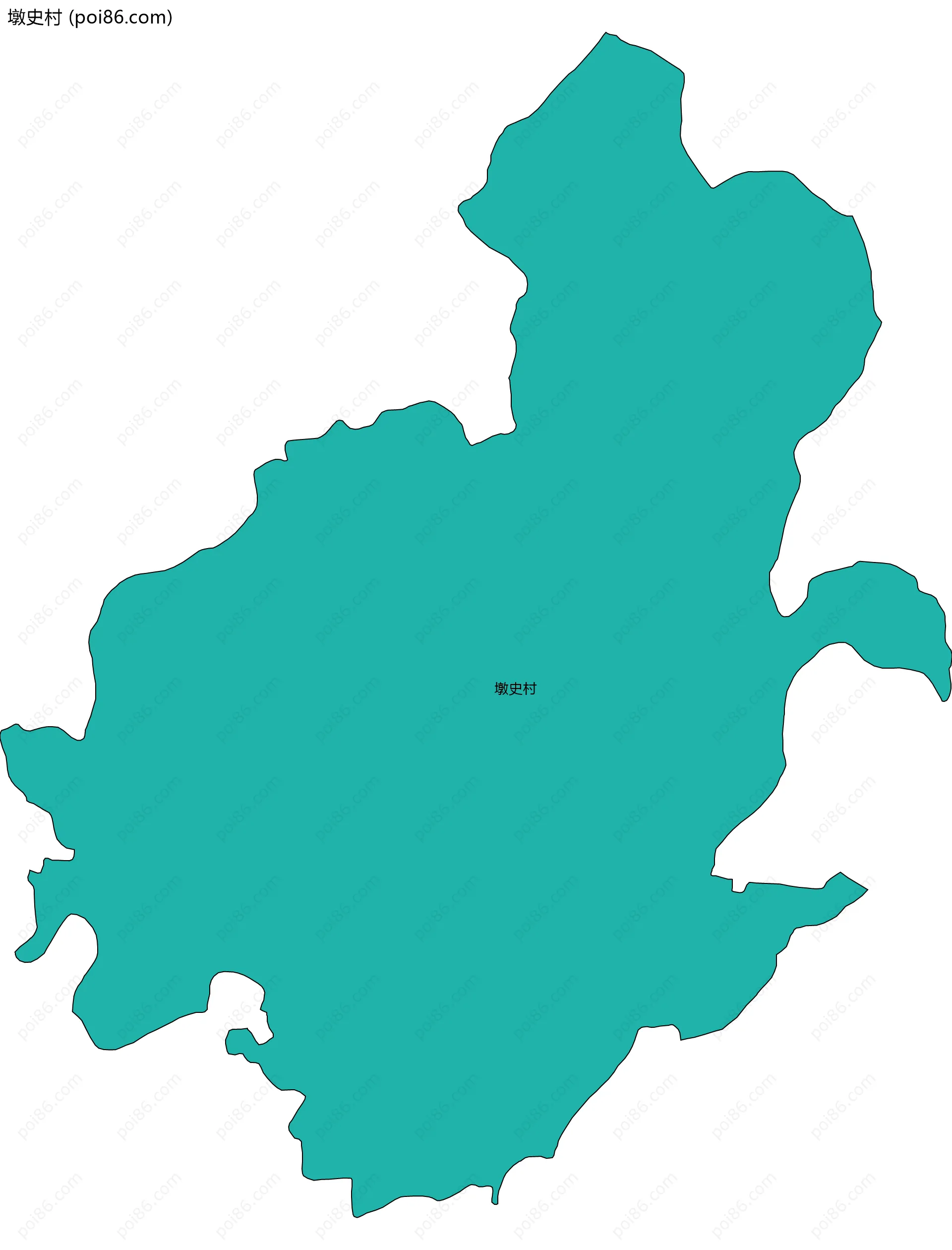 墩史村边界地图