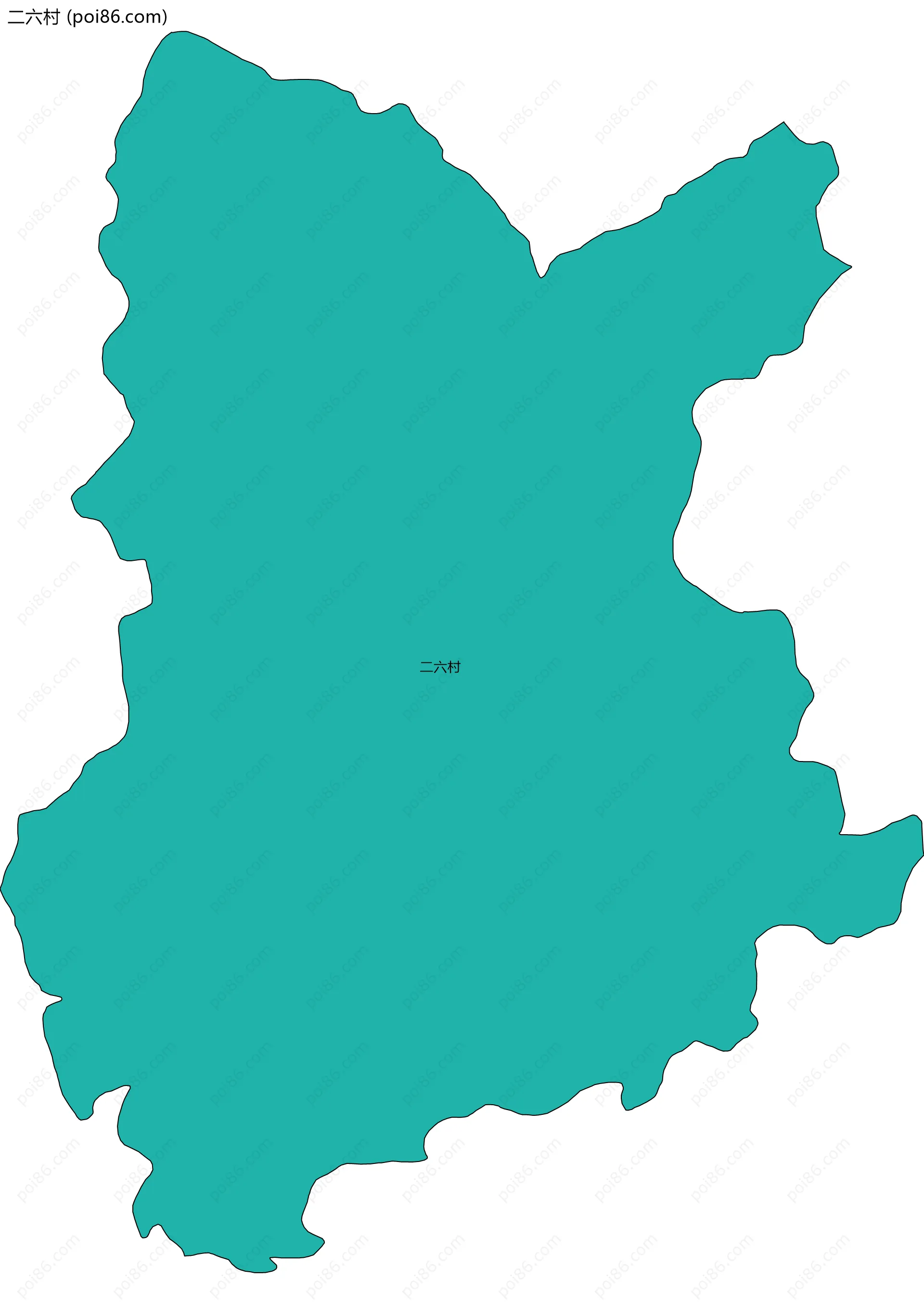 二六村边界地图