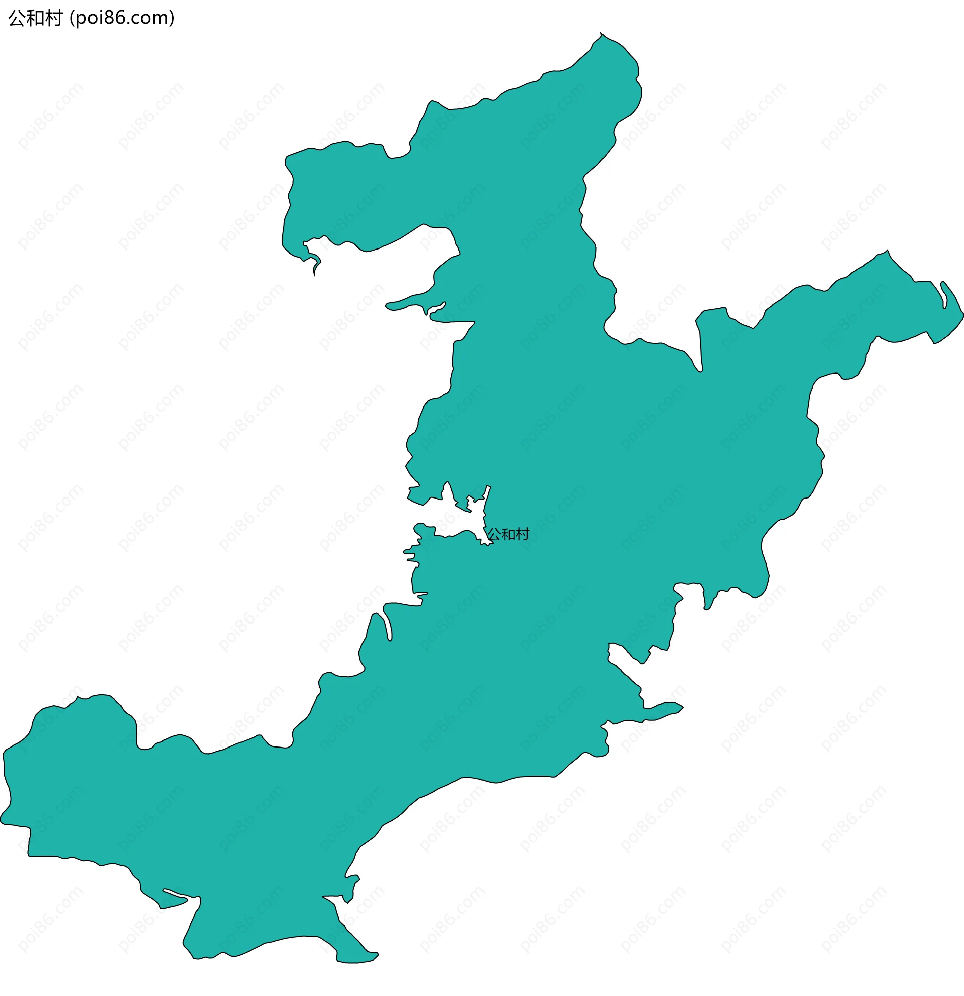 公和村边界地图