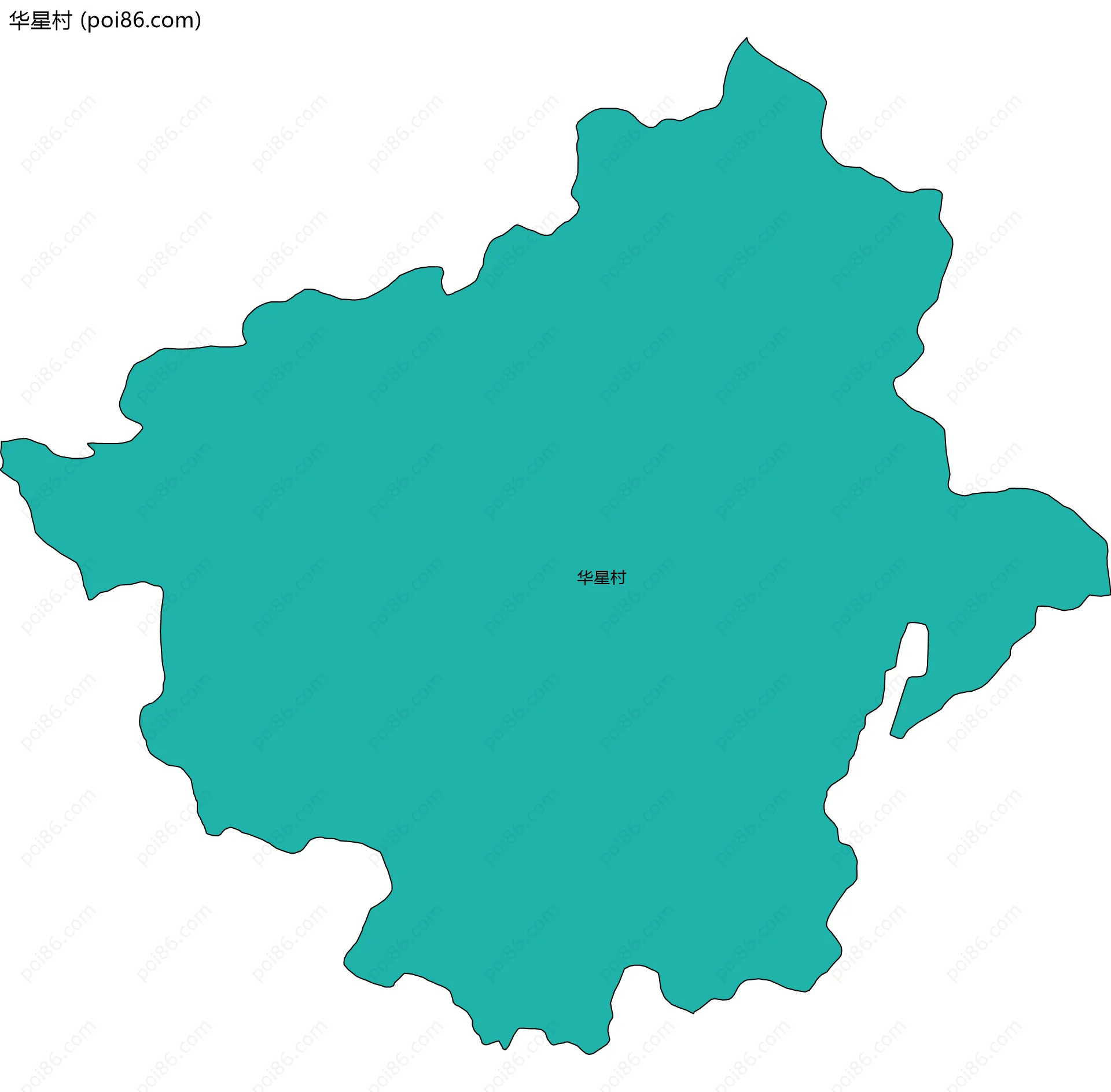 华星村边界地图