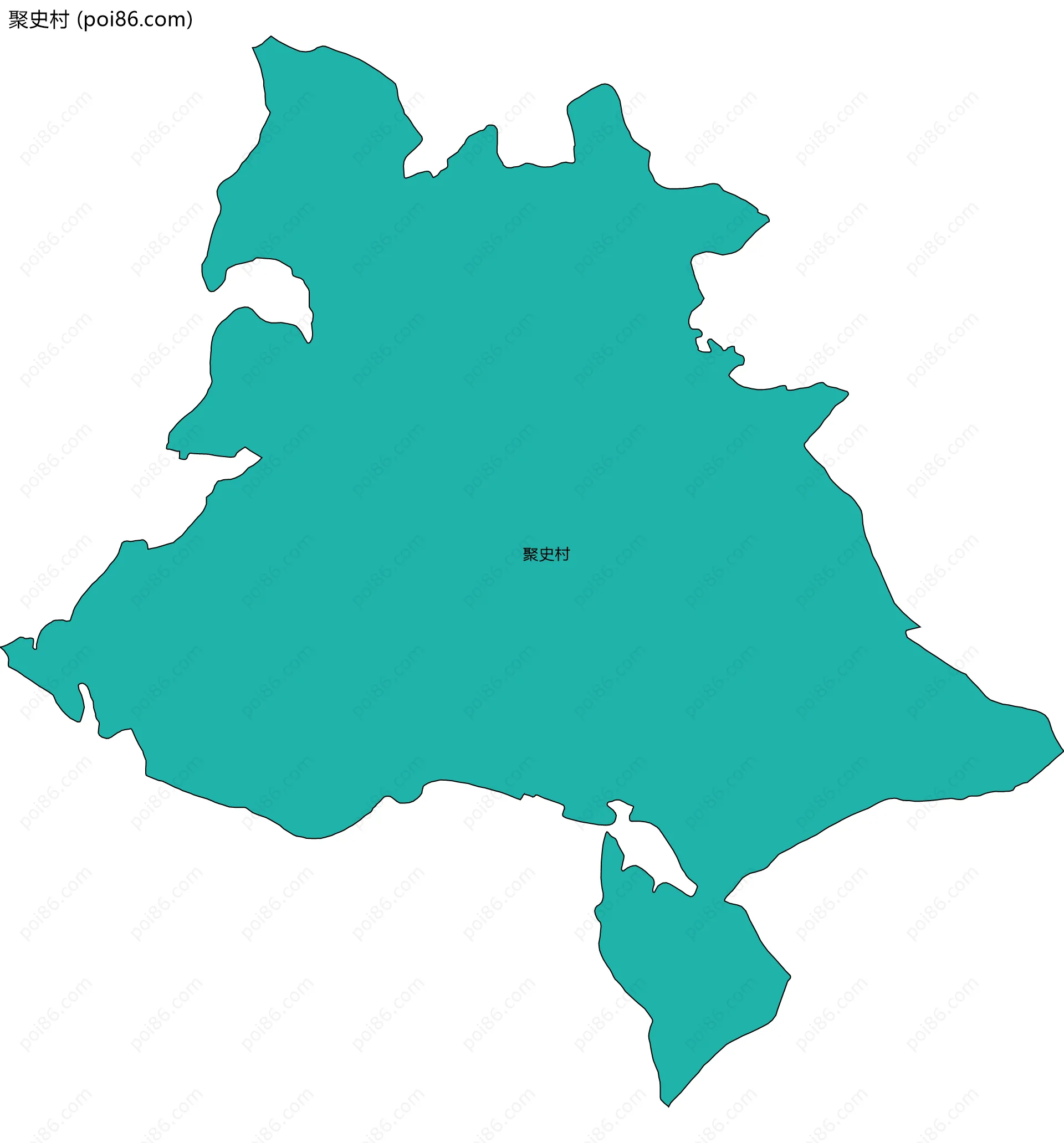 聚史村边界地图