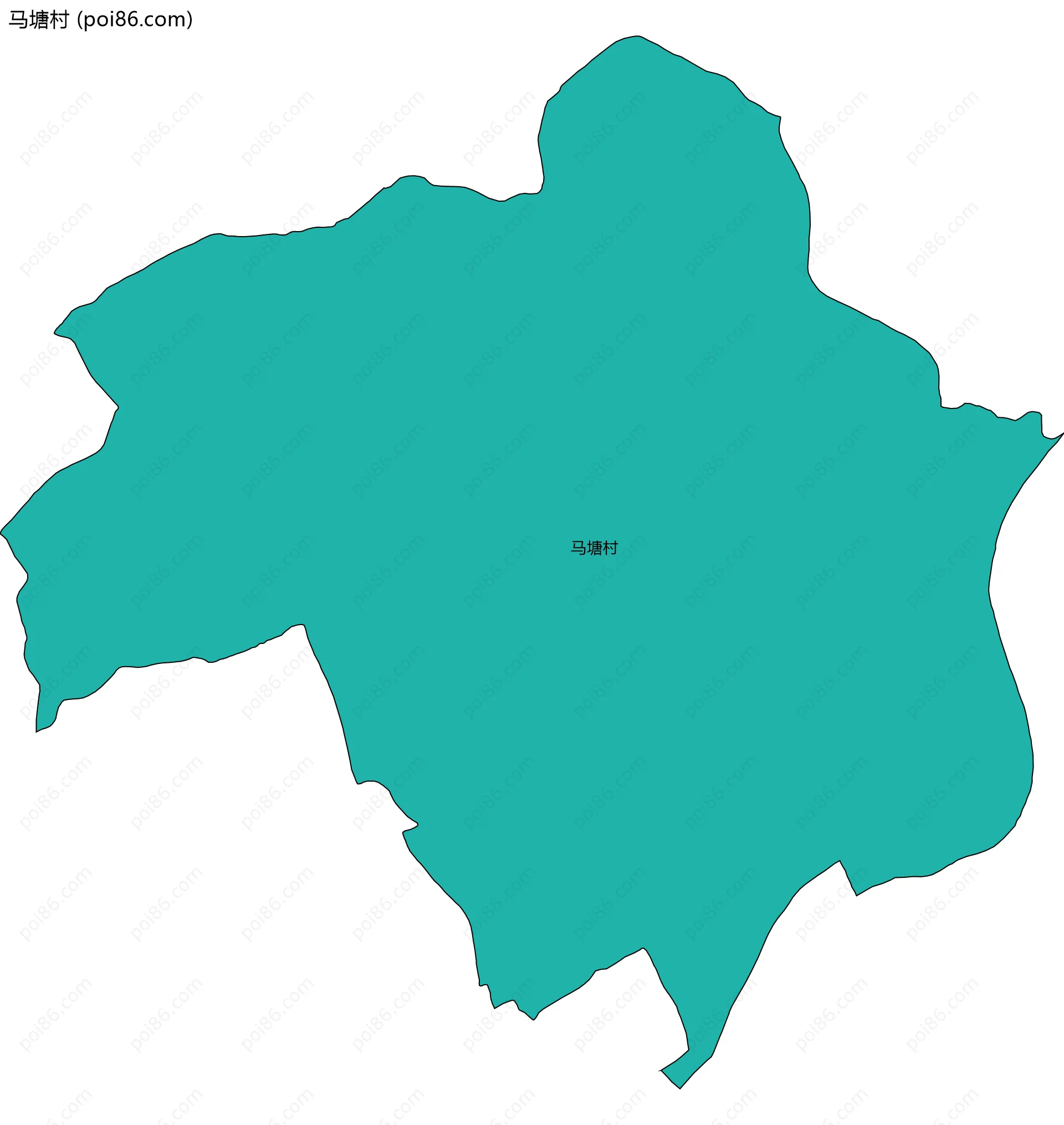 马塘村边界地图