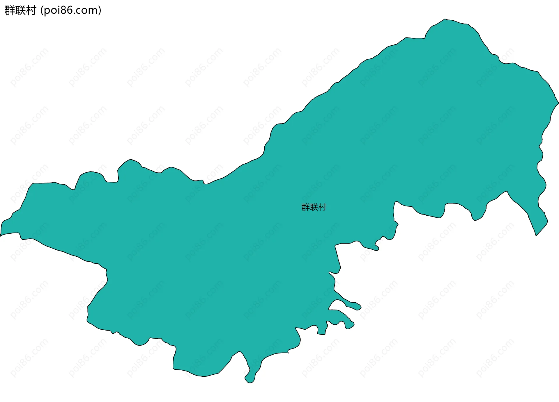 群联村边界地图