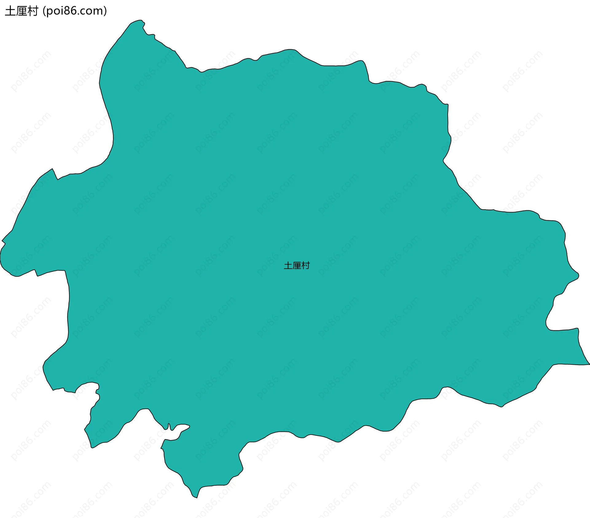 土厘村边界地图