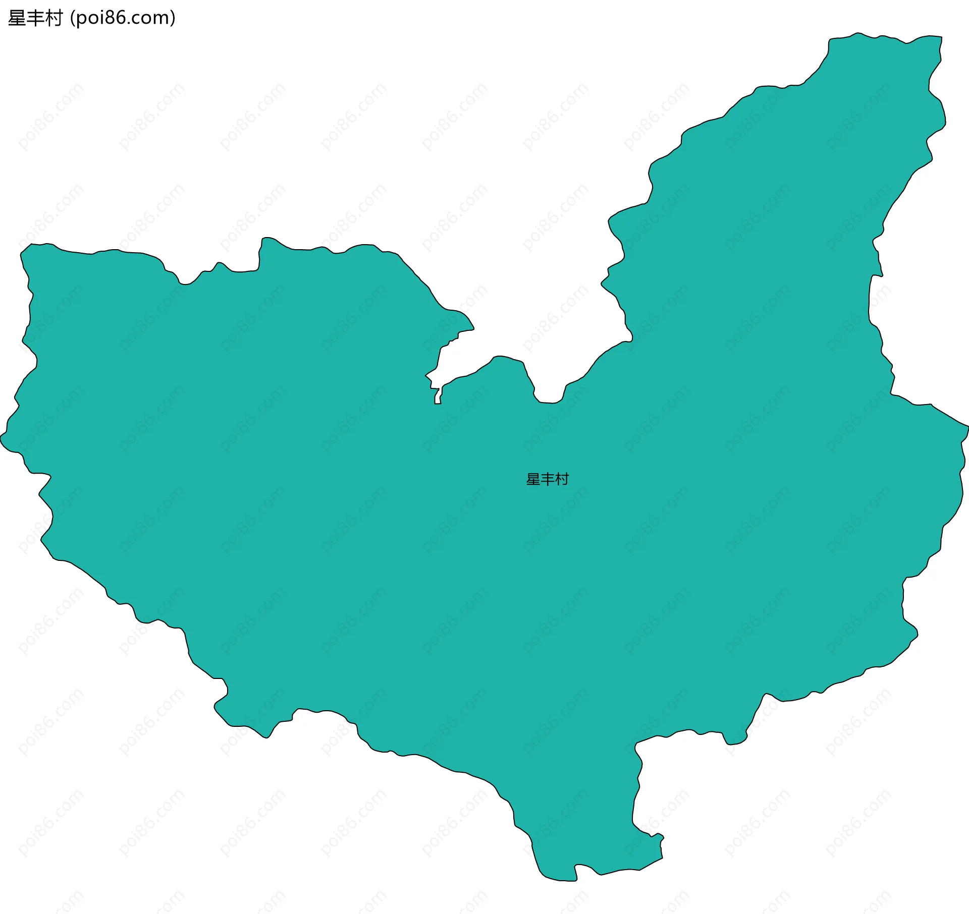 星丰村边界地图