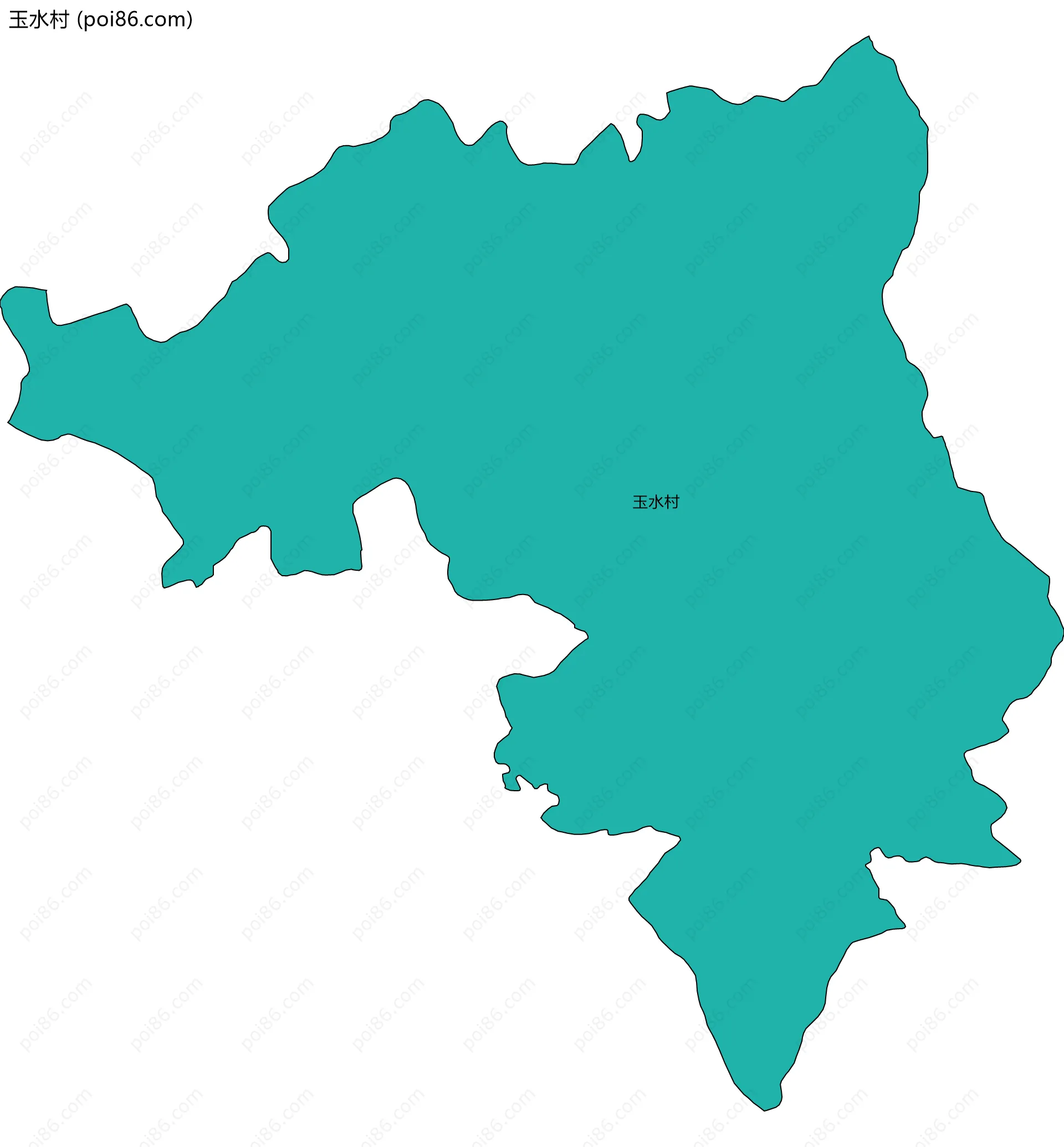 玉水村边界地图