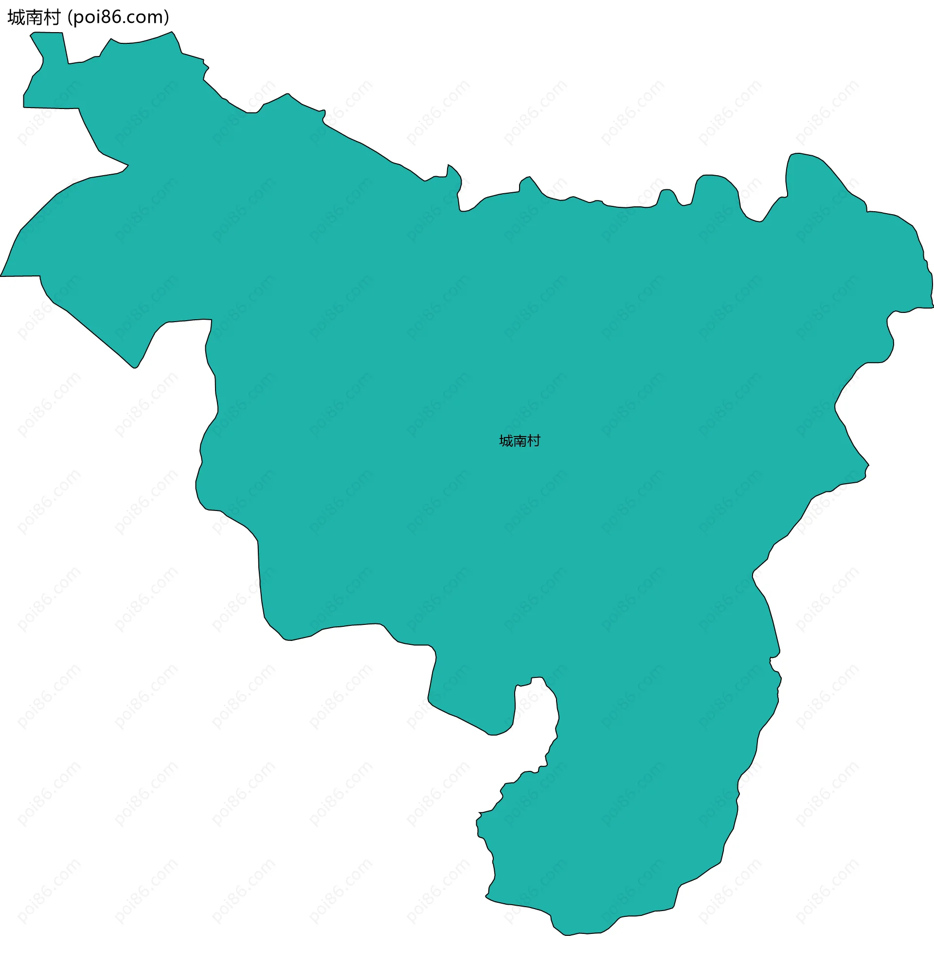 城南村边界地图