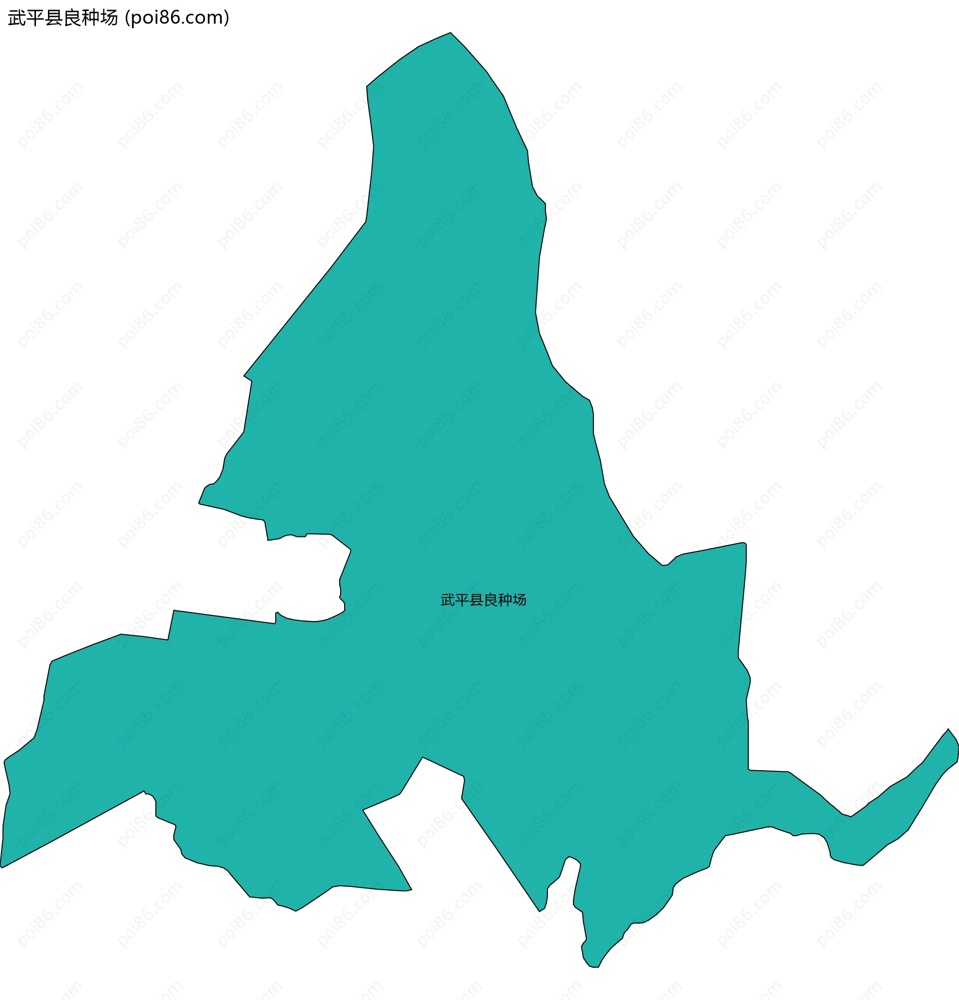 武平县良种场边界地图