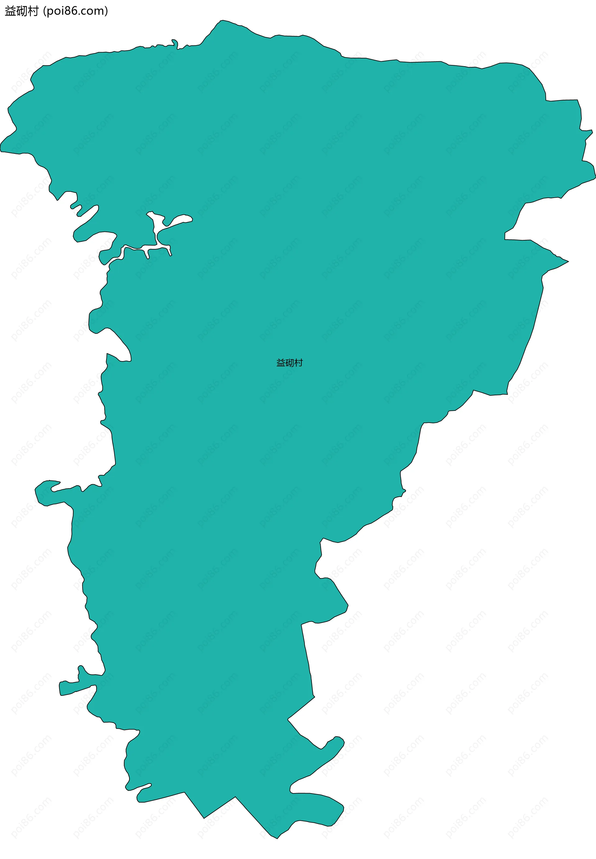 益砌村边界地图