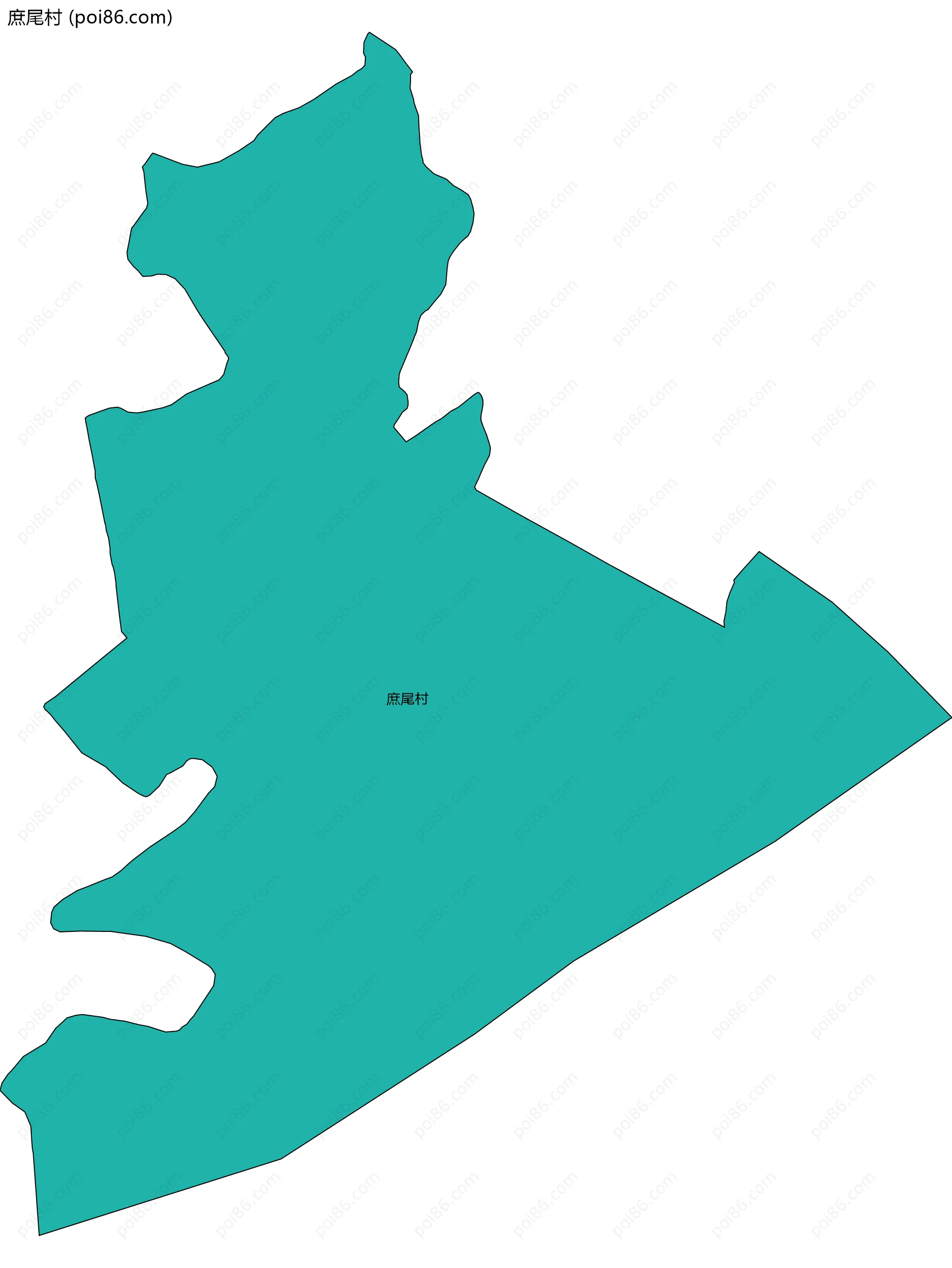 庶尾村边界地图