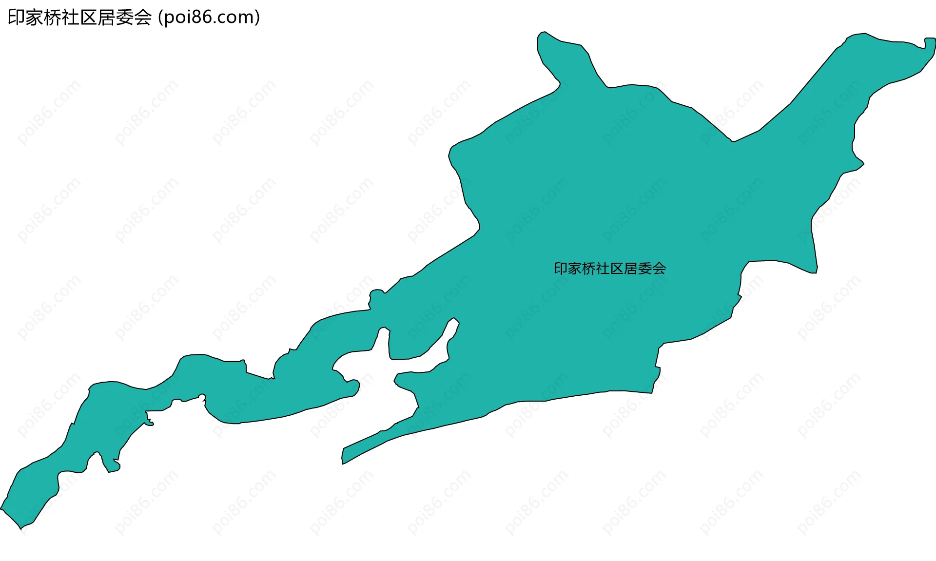 印家桥社区居委会边界地图