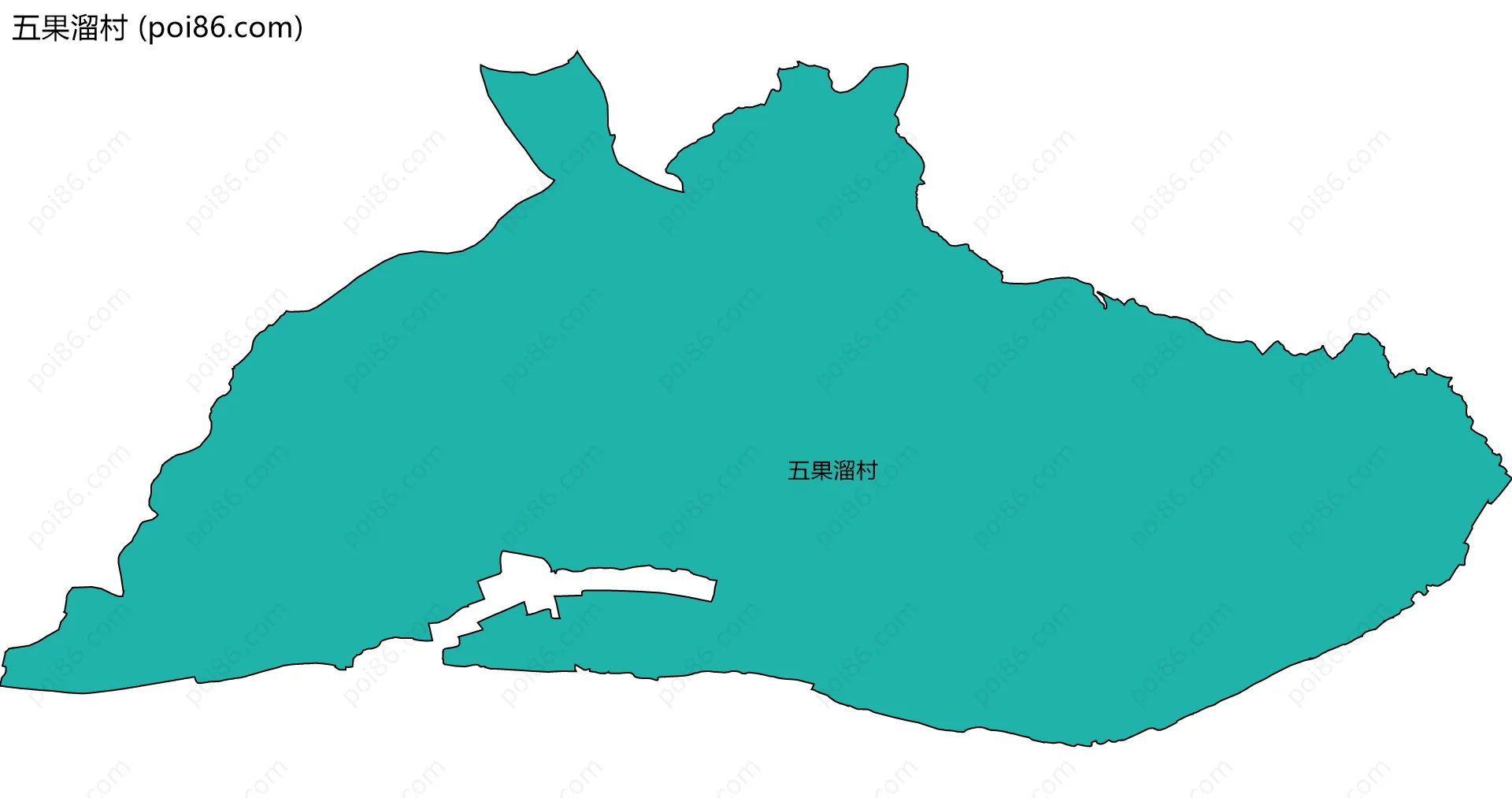 五果溜村边界地图