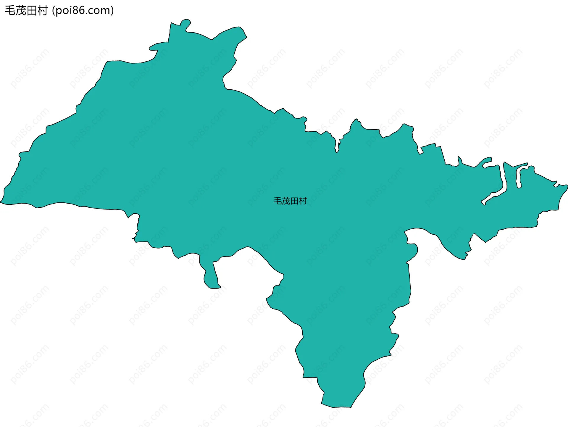 毛茂田村边界地图