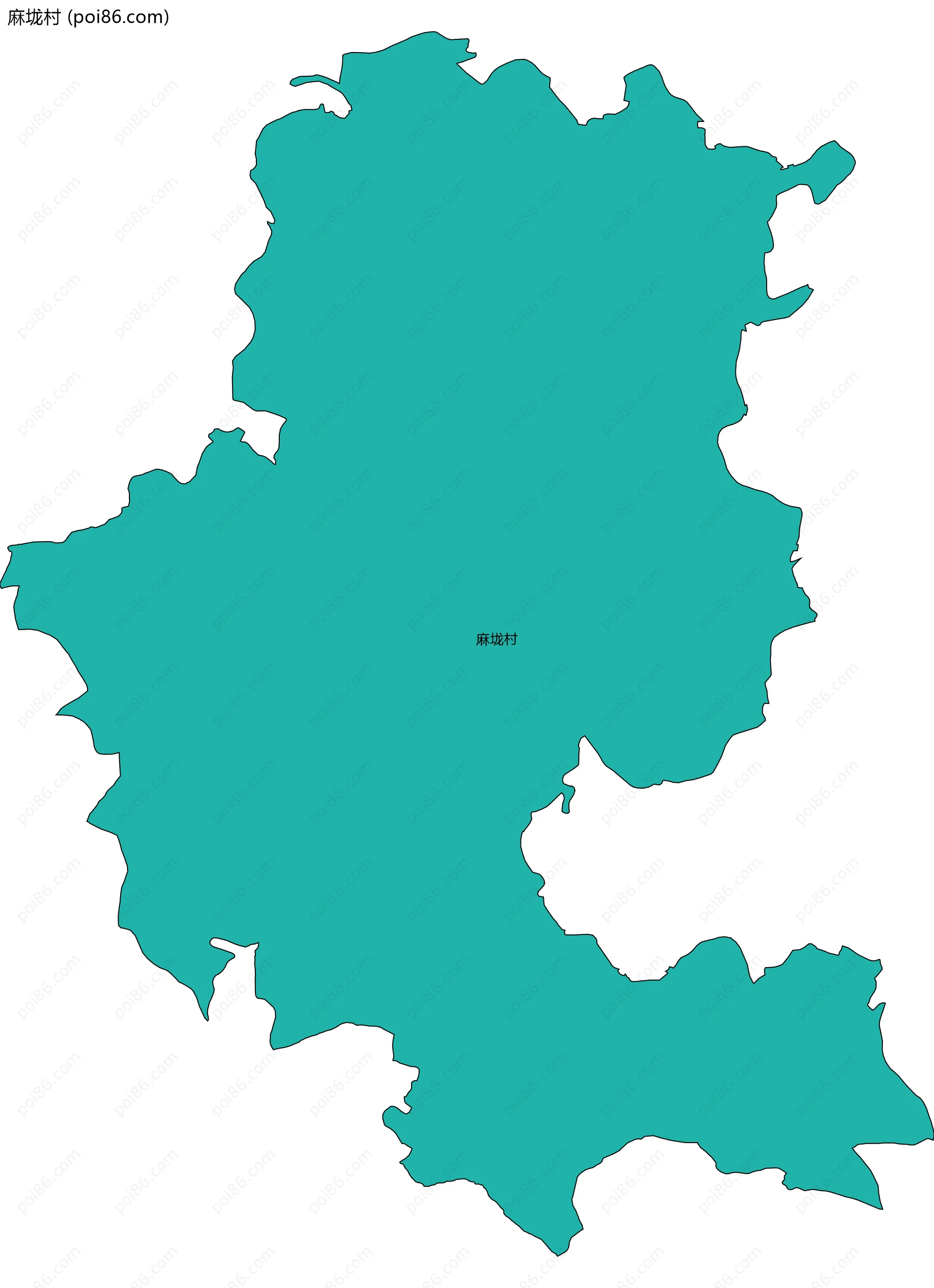 麻垅村边界地图