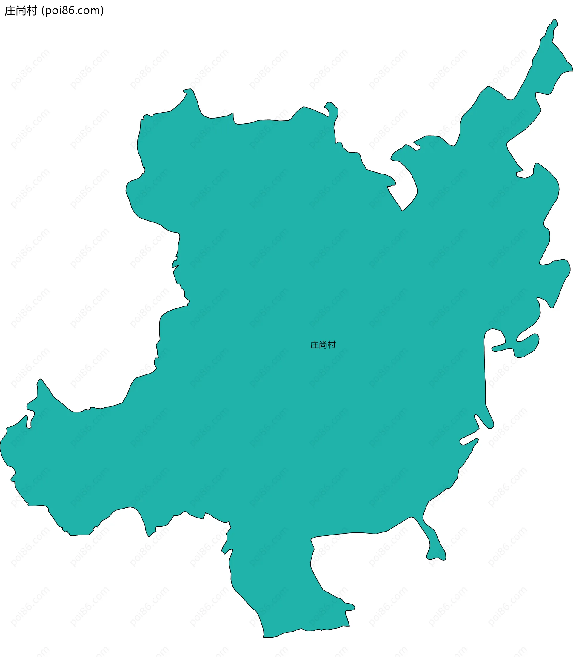 庄尚村边界地图