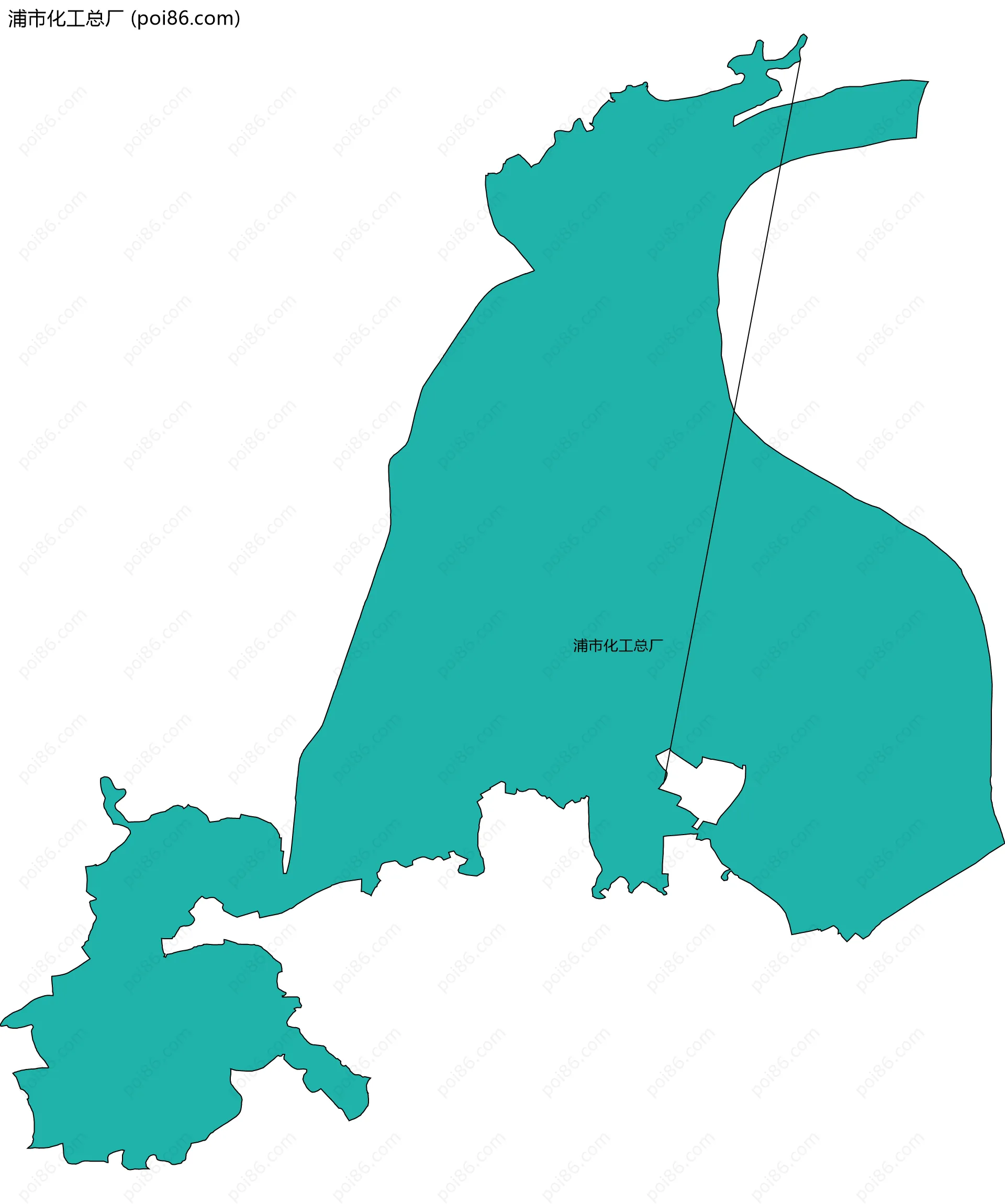 浦市化工总厂边界地图