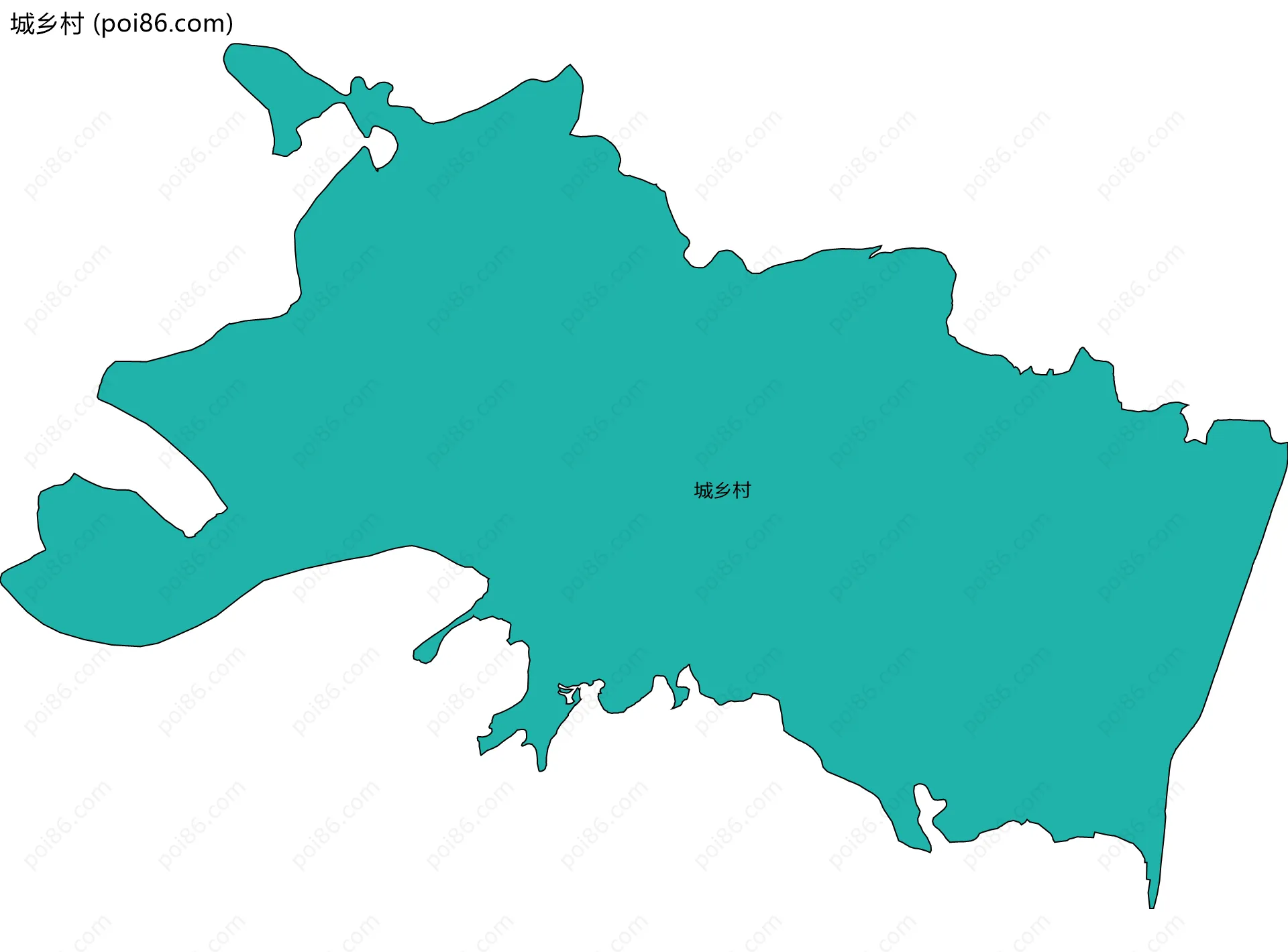城乡村边界地图