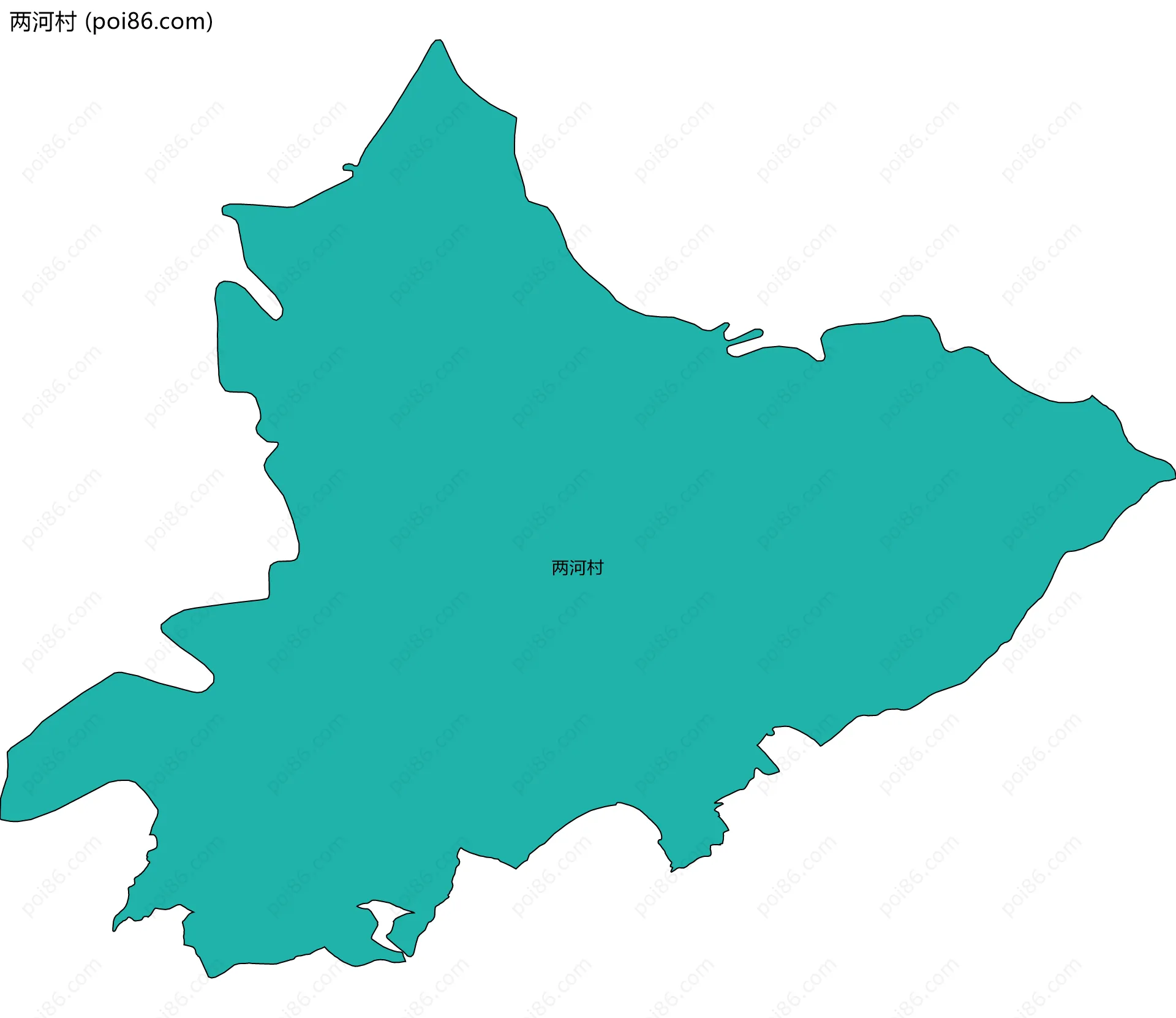 两河村边界地图