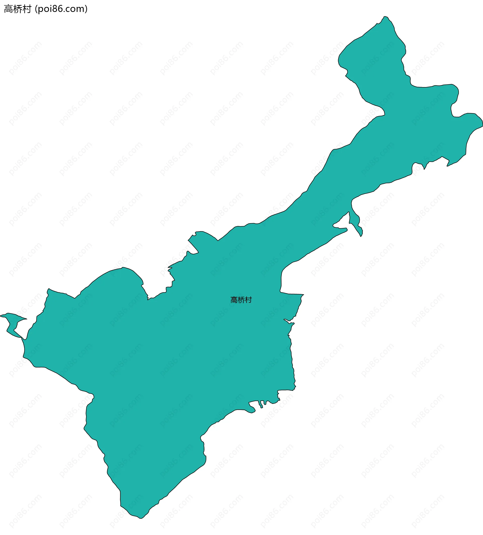 高桥村边界地图