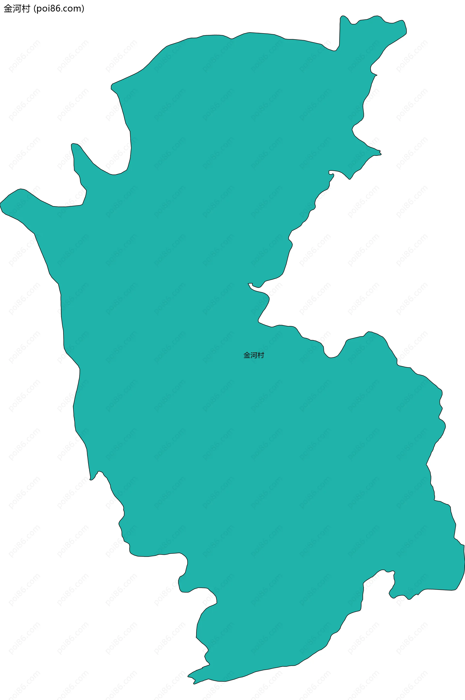 金河村边界地图