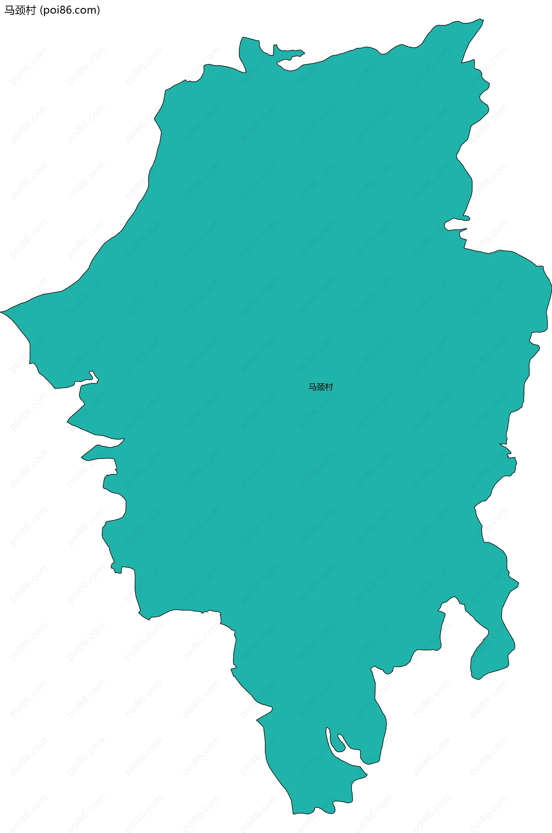 马颈村边界地图
