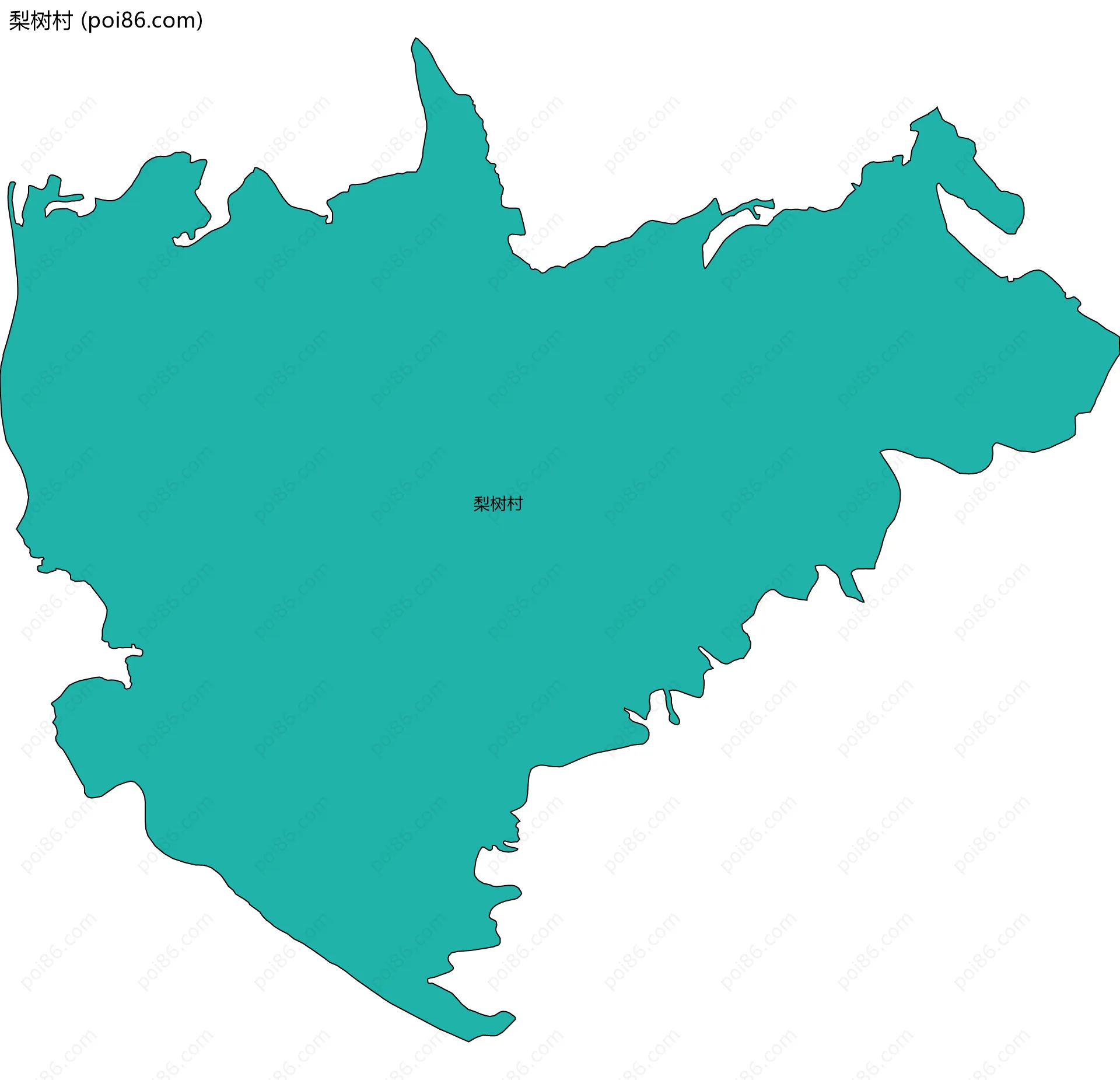 梨树村边界地图