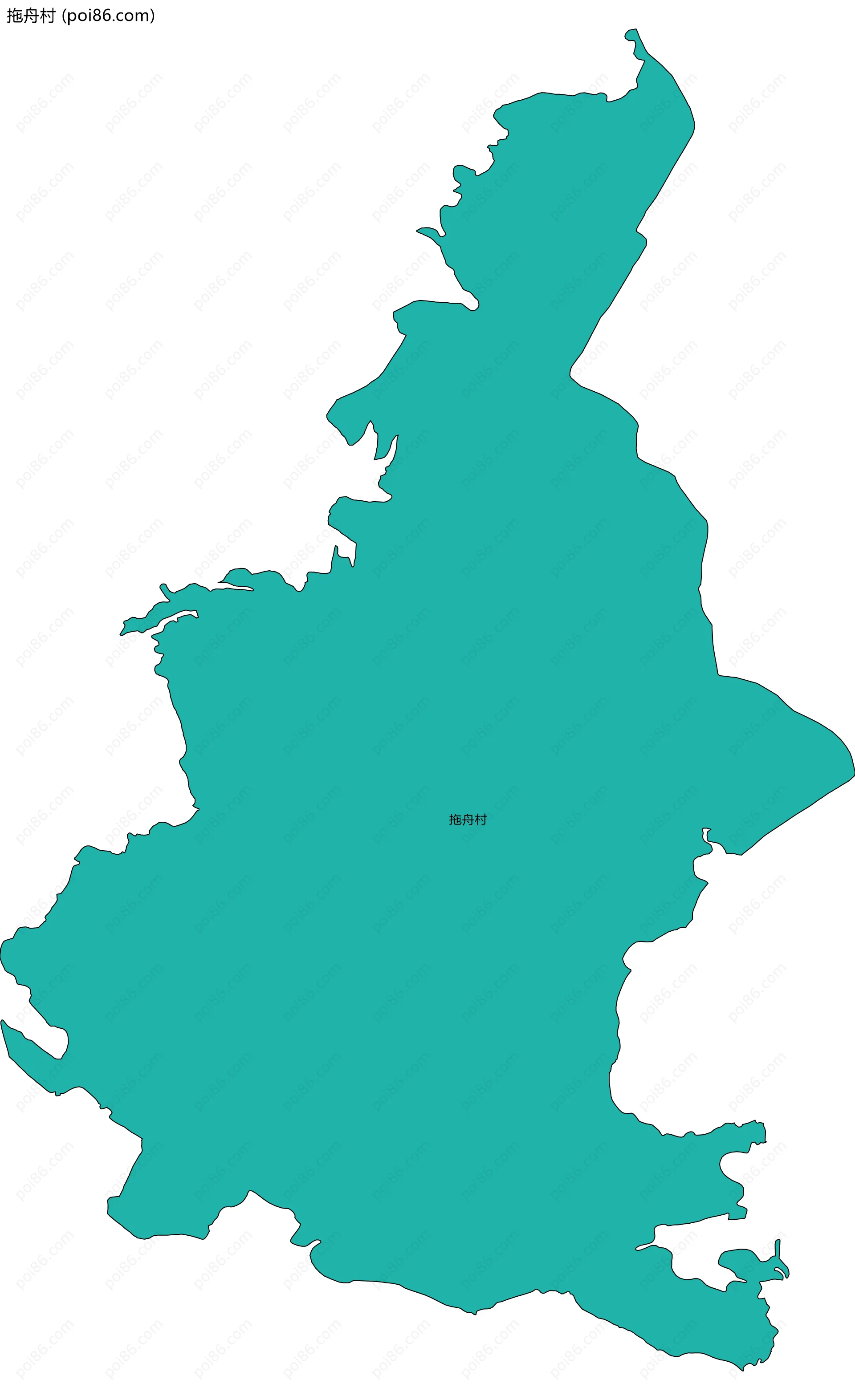 拖舟村边界地图
