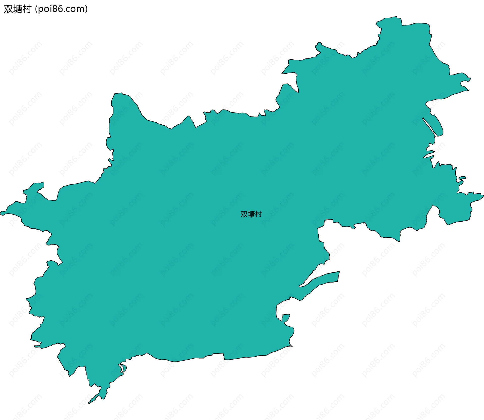 双塘村边界地图