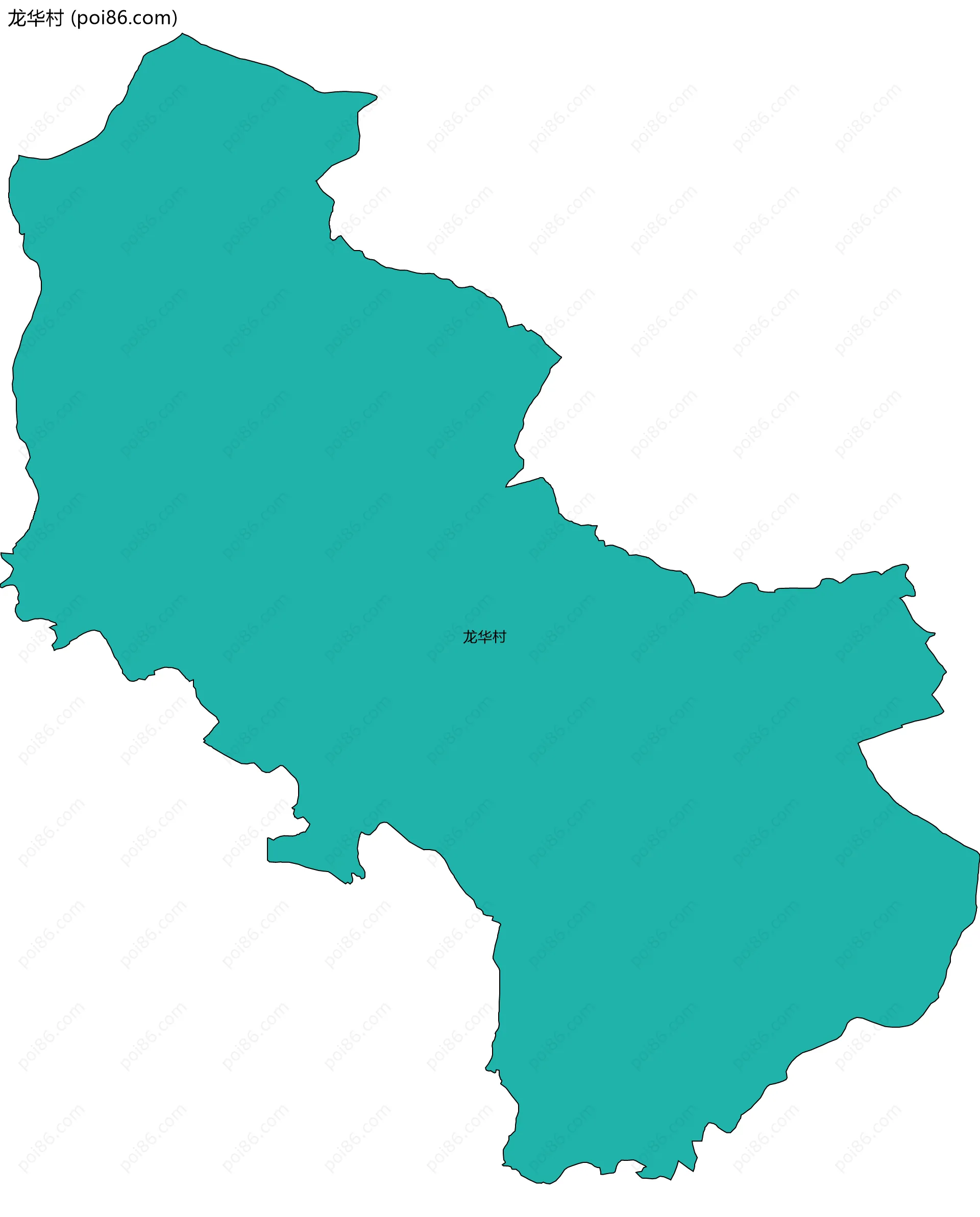 龙华村边界地图