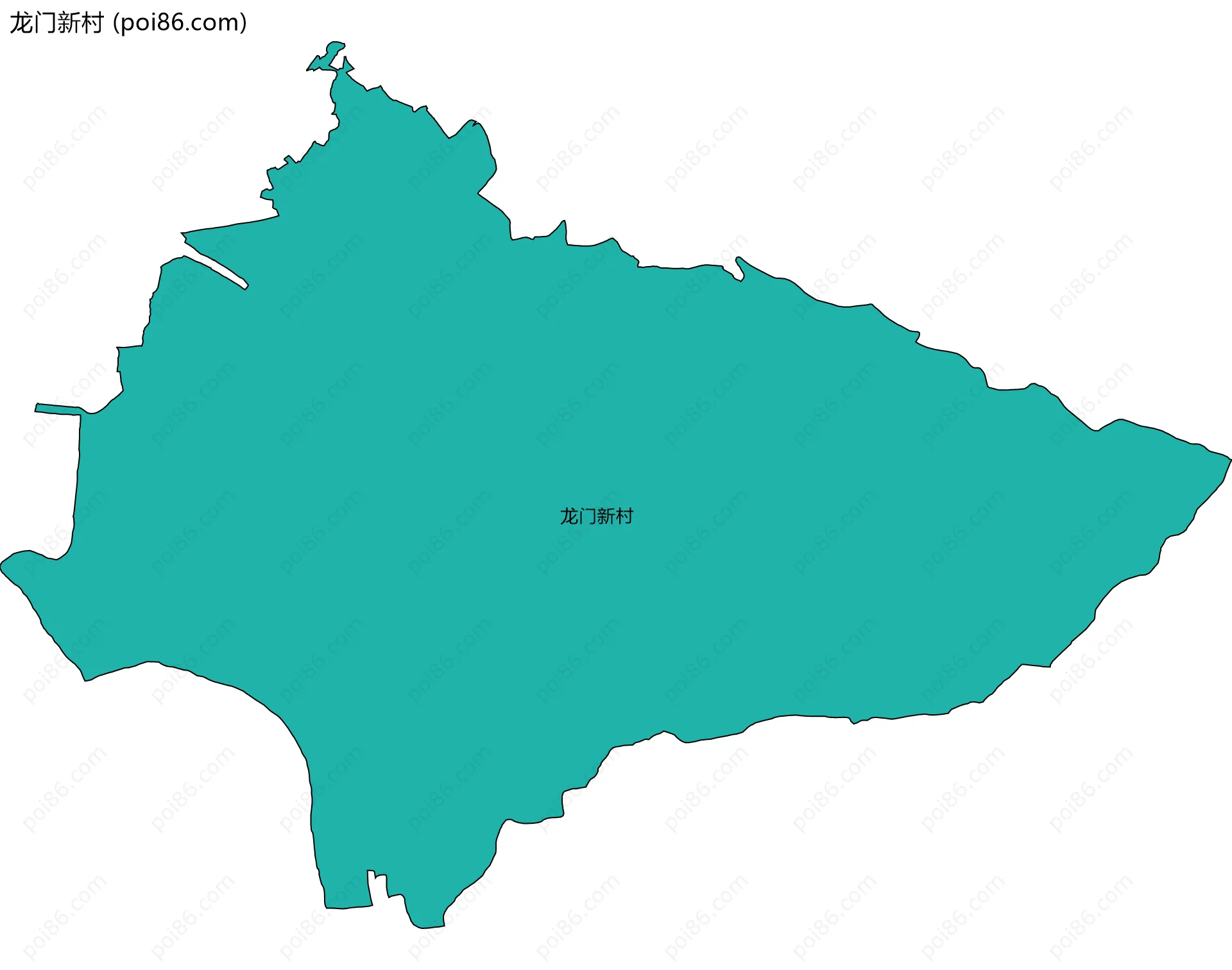 龙门新村边界地图