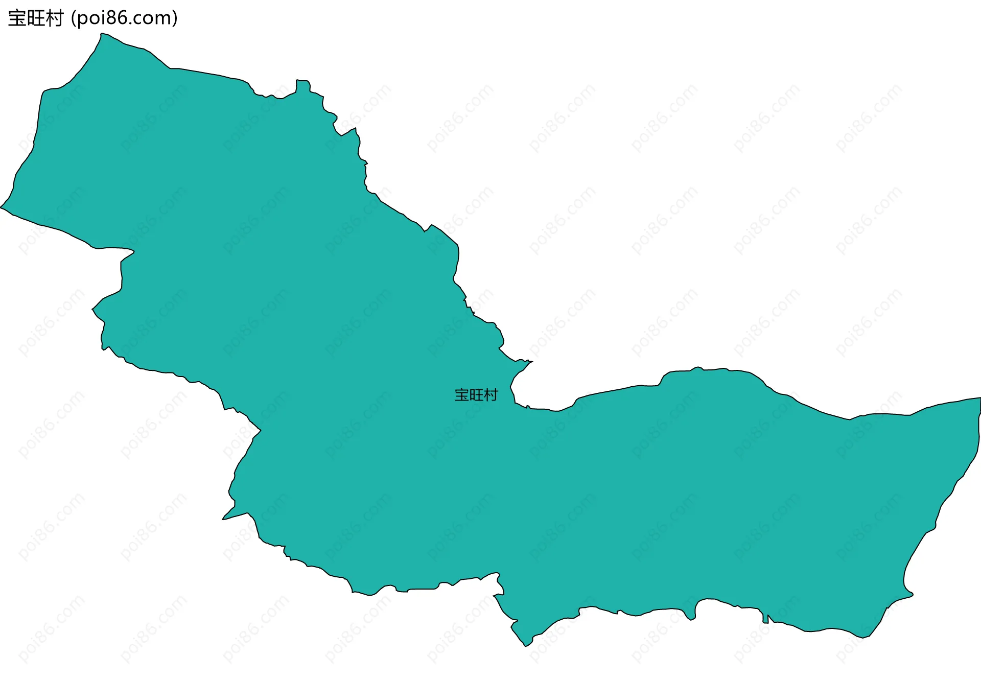 宝旺村边界地图