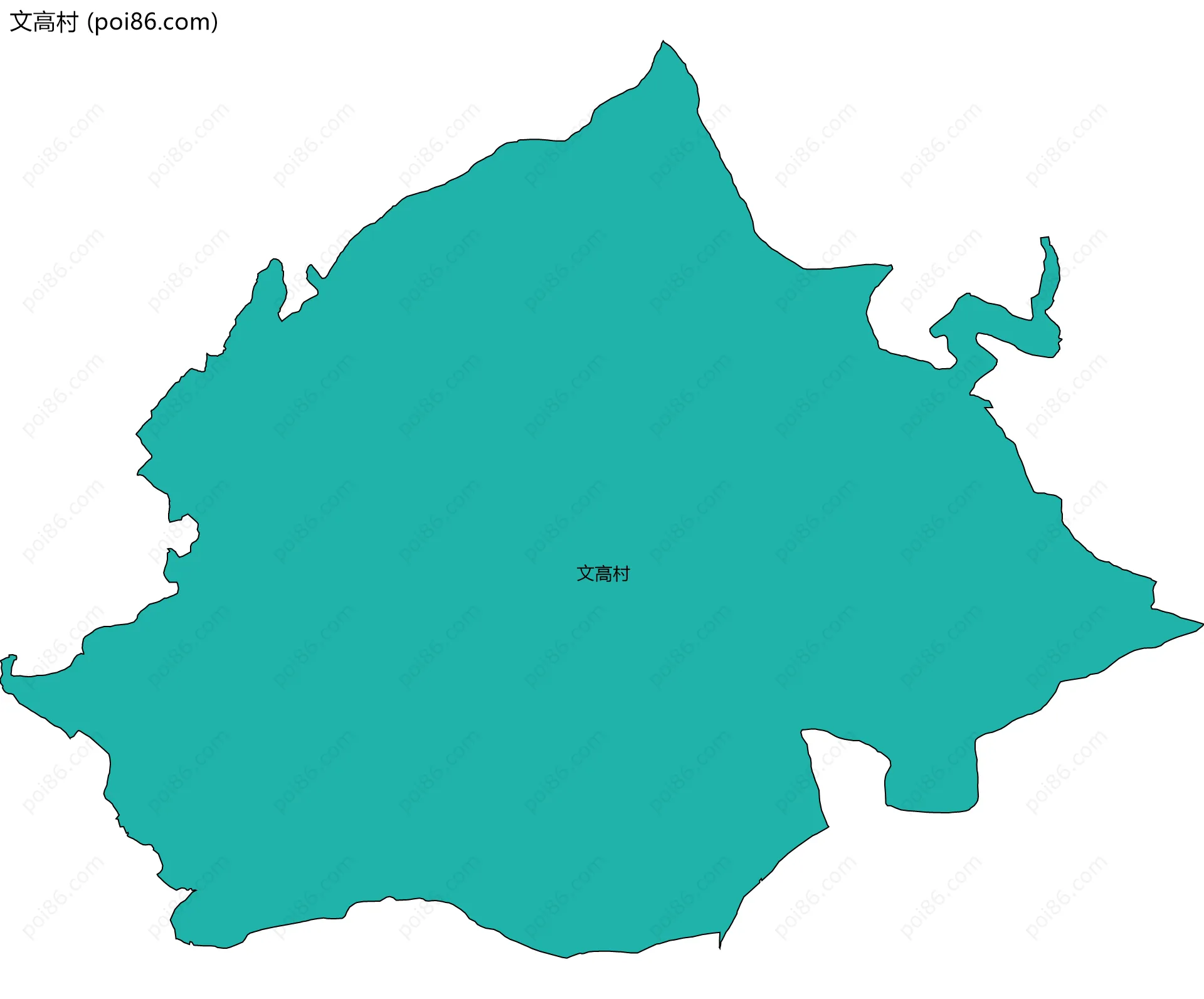 文高村边界地图