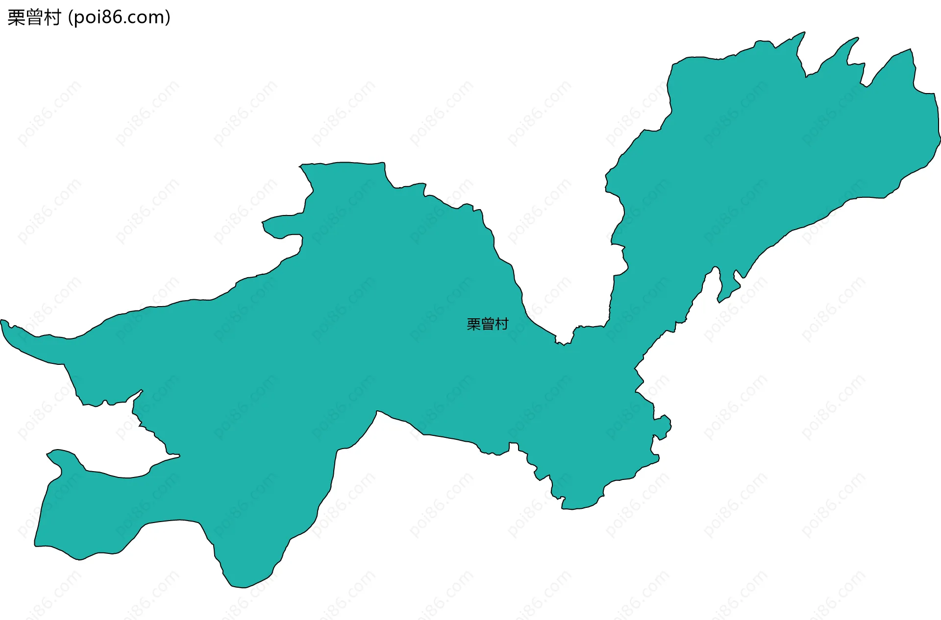 栗曾村边界地图