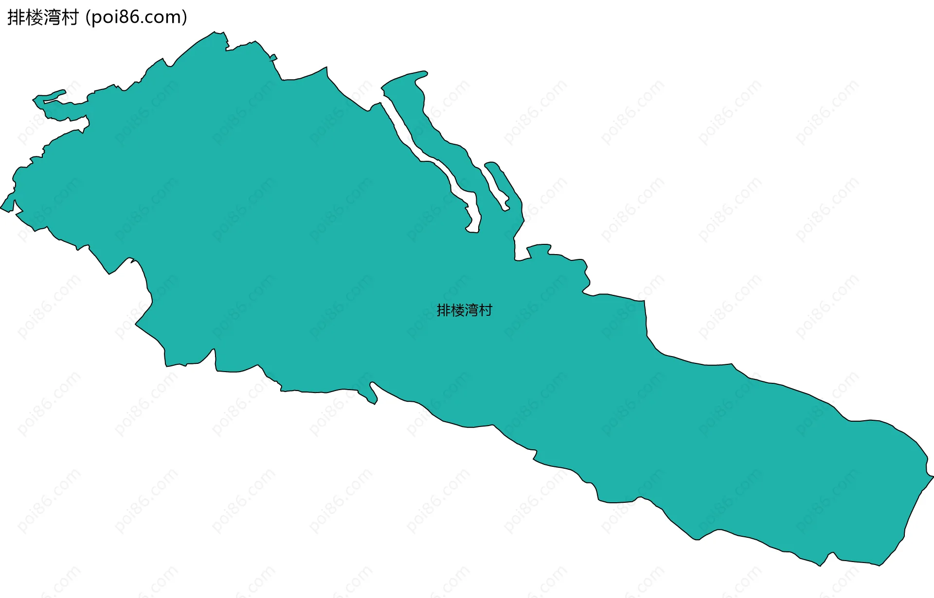 排楼湾村边界地图