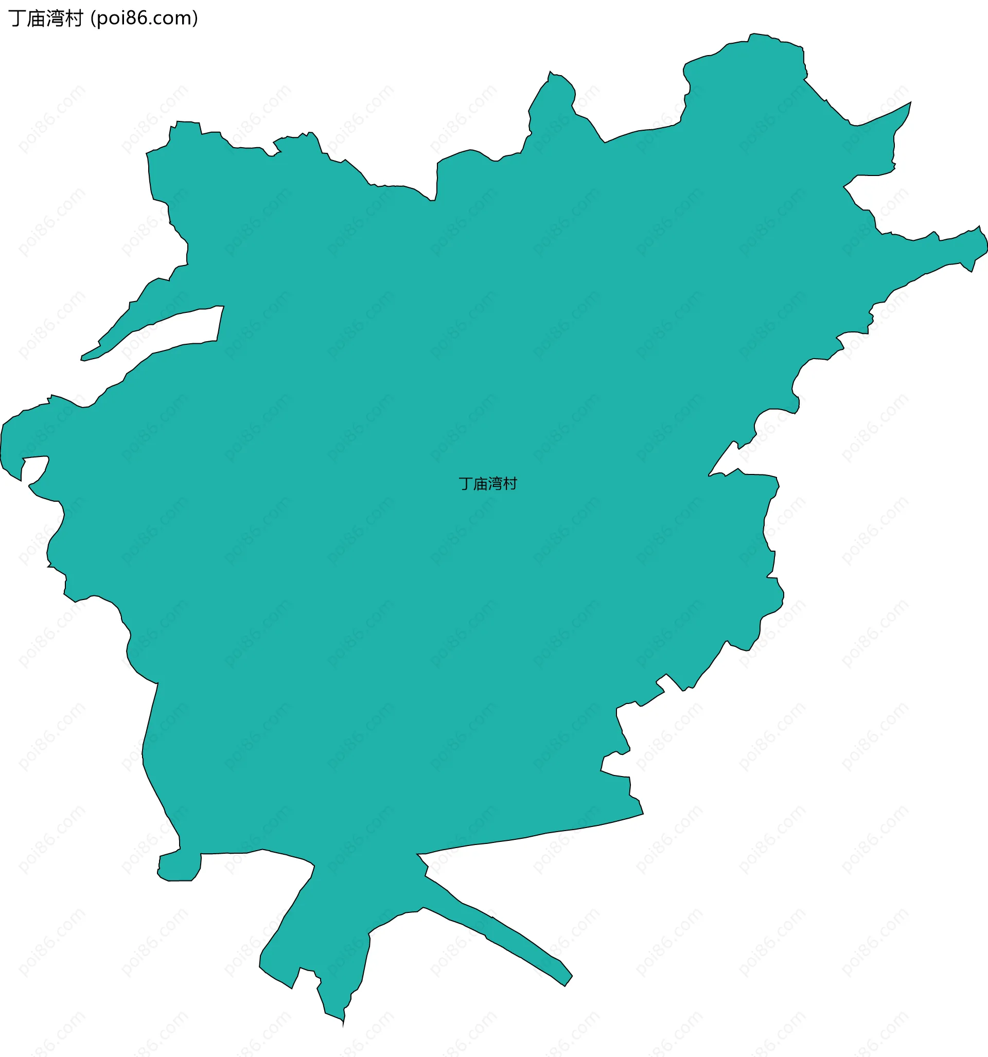 丁庙湾村边界地图