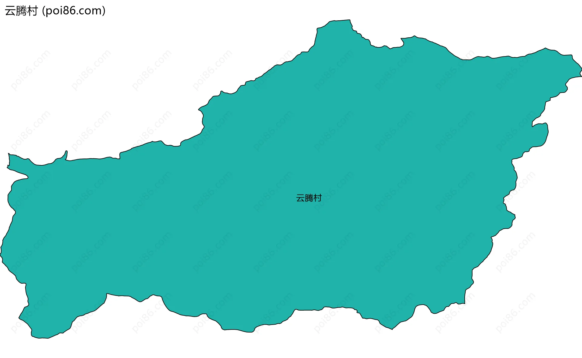 云腾村边界地图