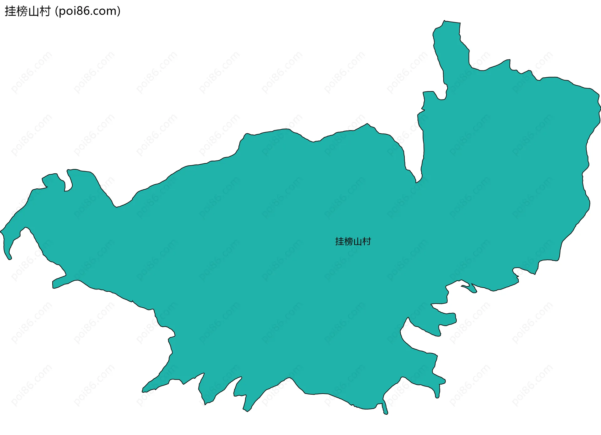 挂榜山村边界地图