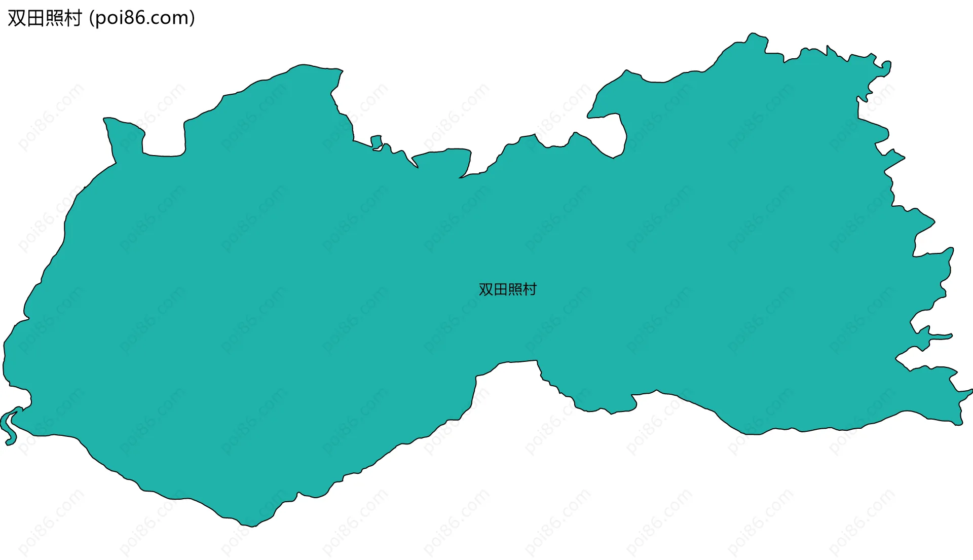 双田照村边界地图