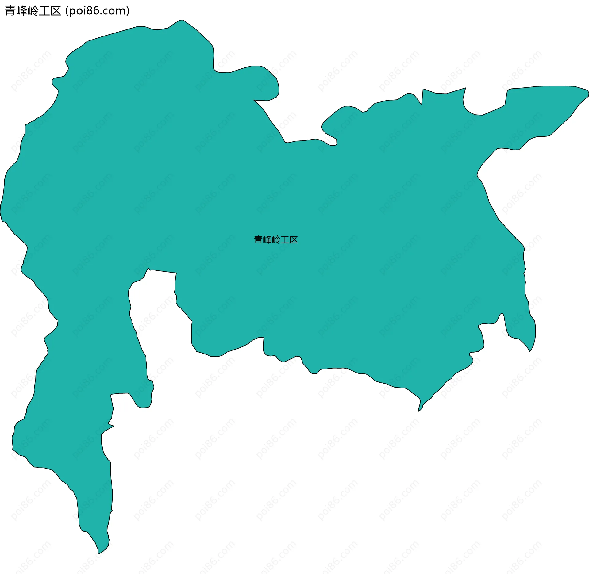 青峰岭工区边界地图