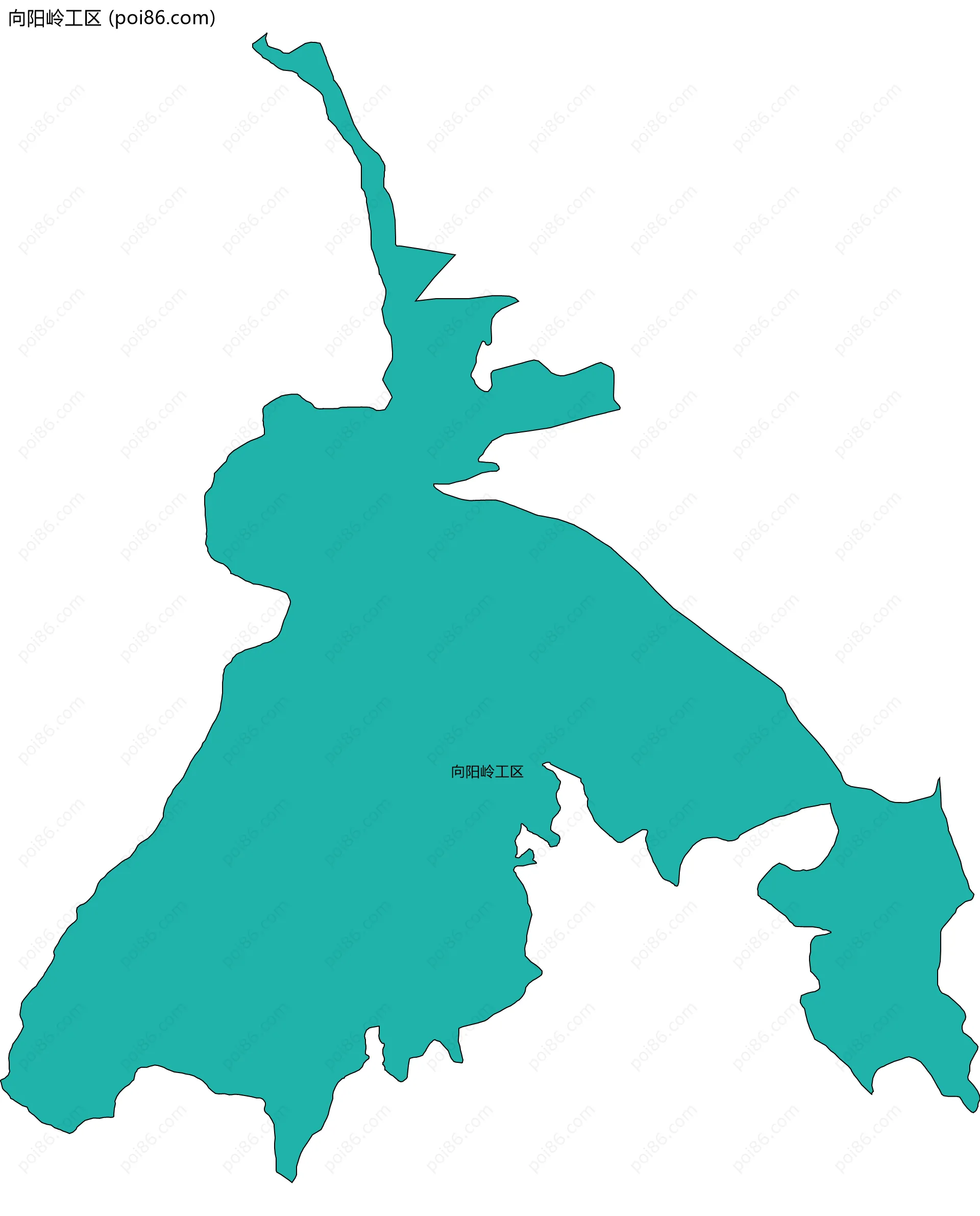 向阳岭工区边界地图