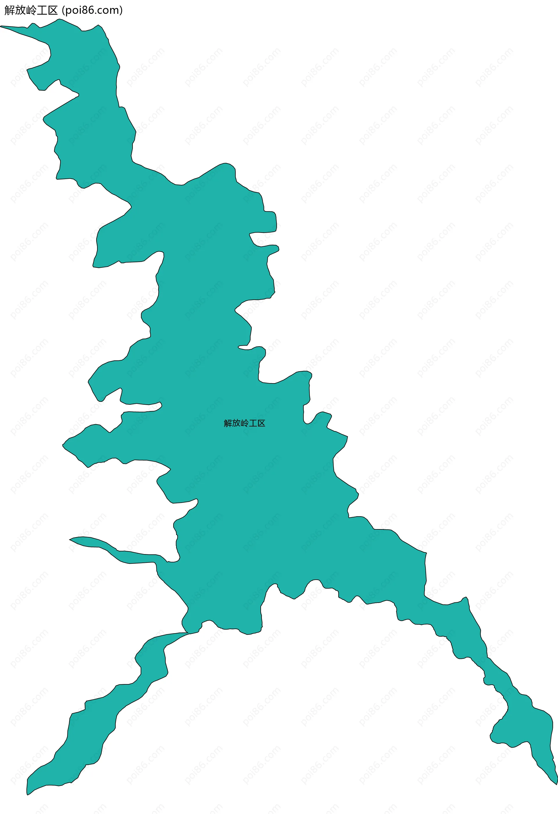 解放岭工区边界地图