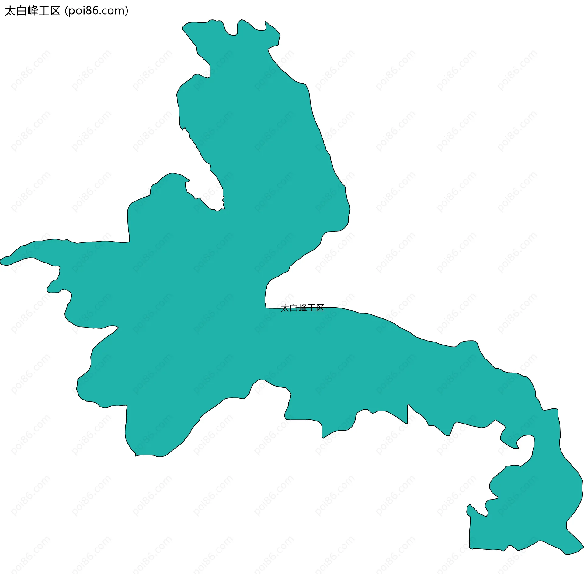 太白峰工区边界地图