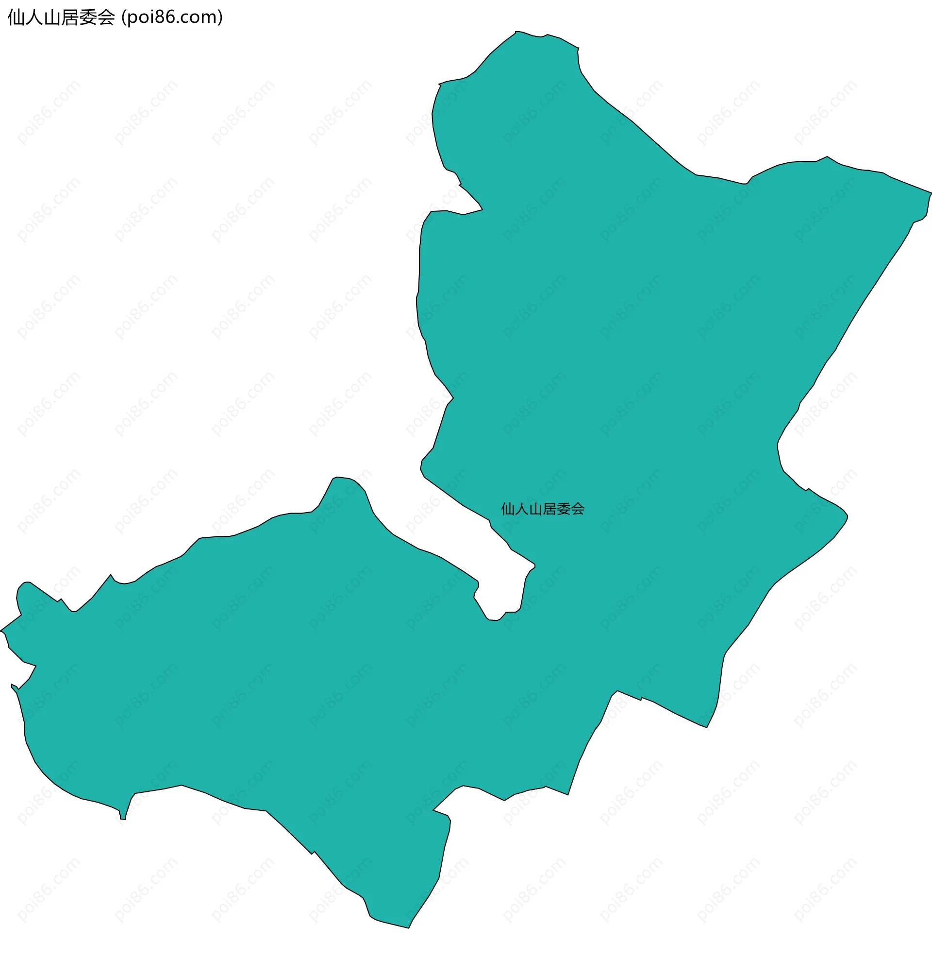 仙人山居委会边界地图