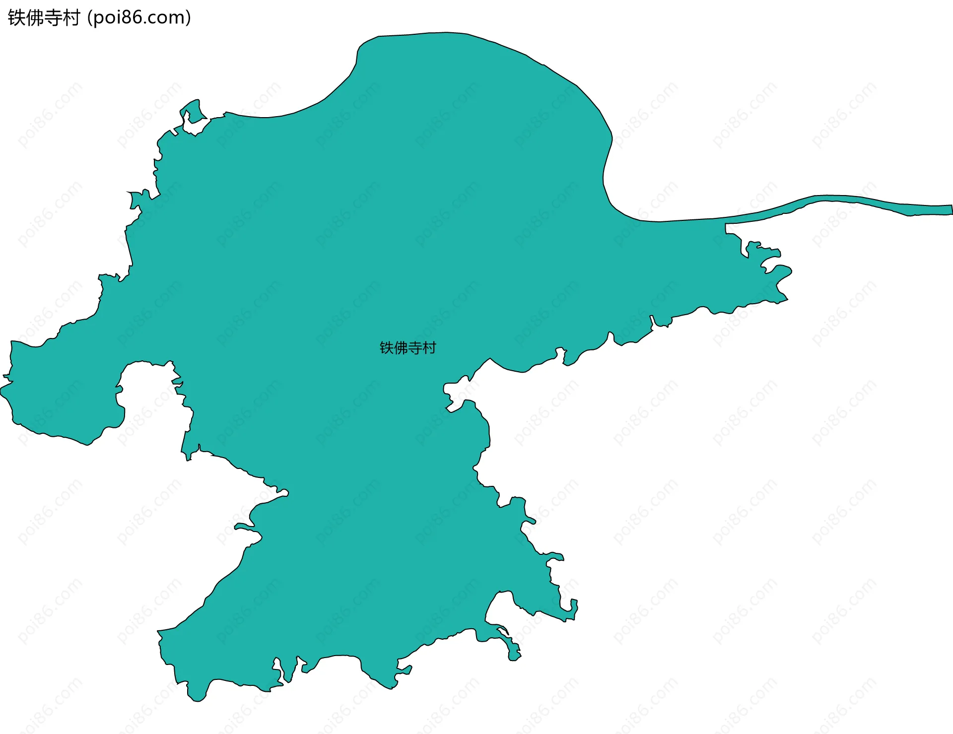 铁佛寺村边界地图