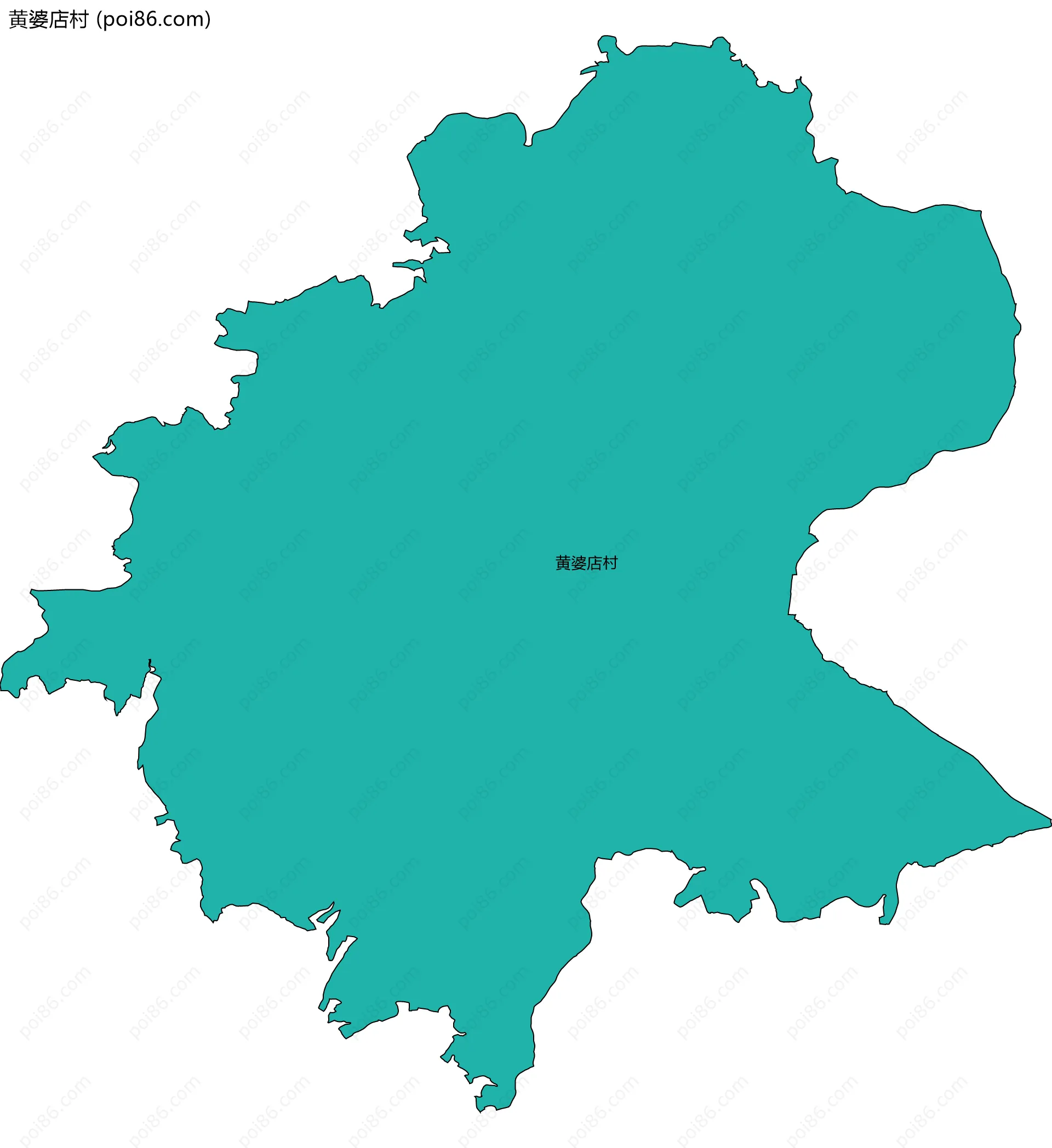 黄婆店村边界地图