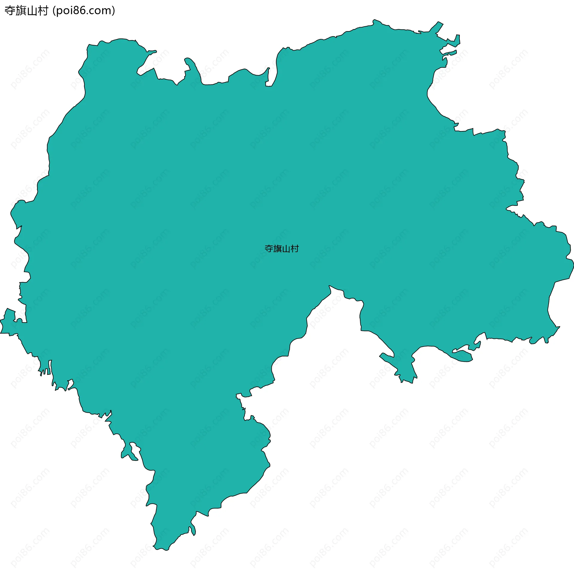 夺旗山村边界地图