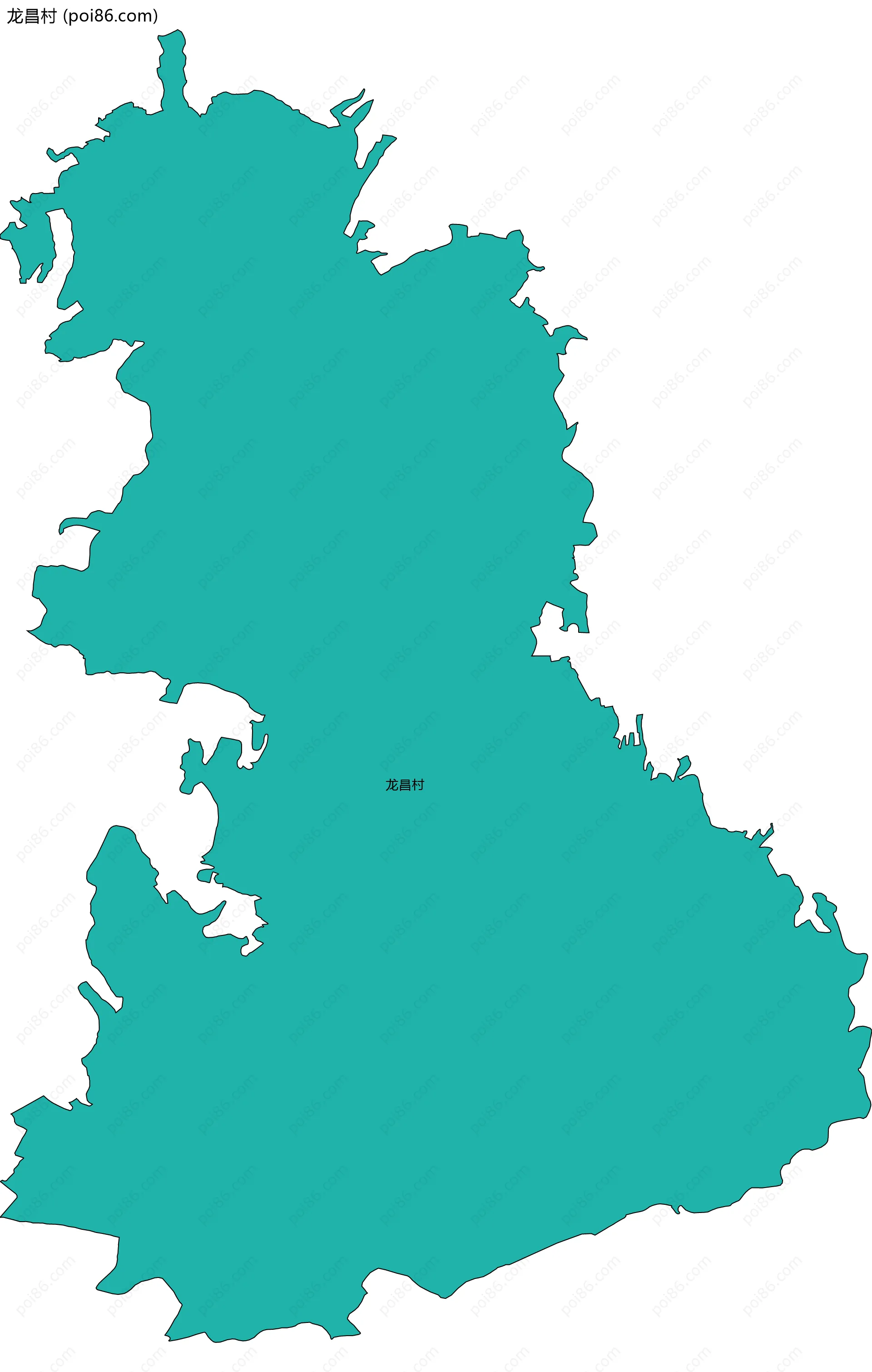 龙昌村边界地图