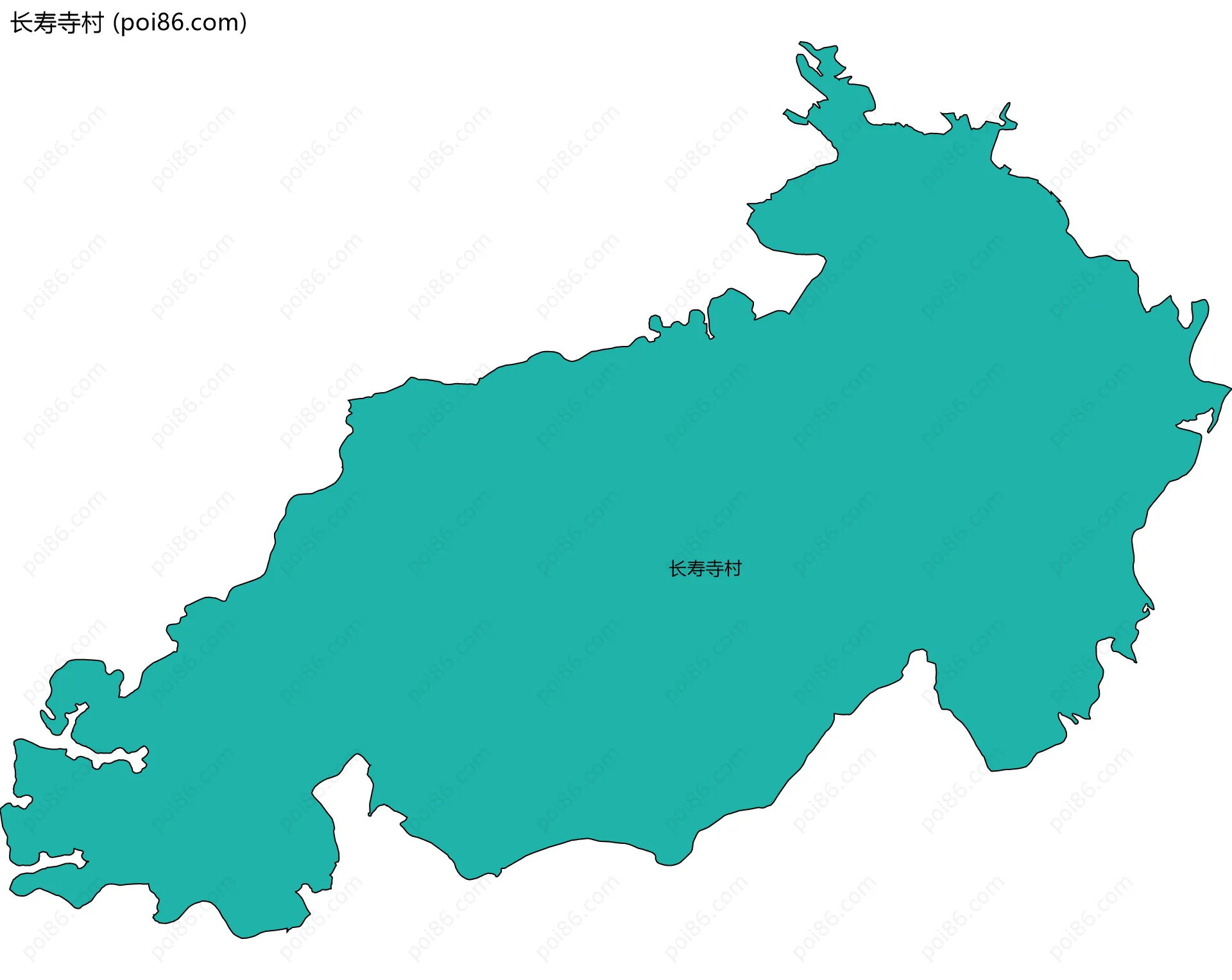 长寿寺村边界地图
