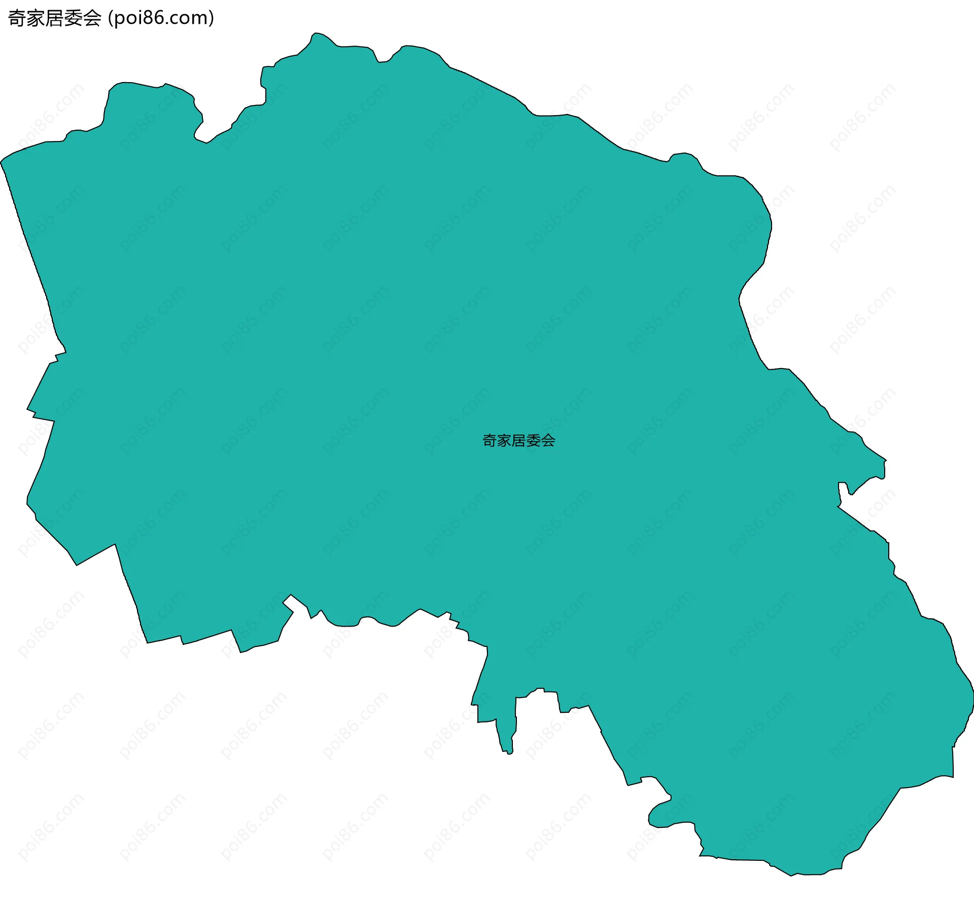 奇家居委会边界地图