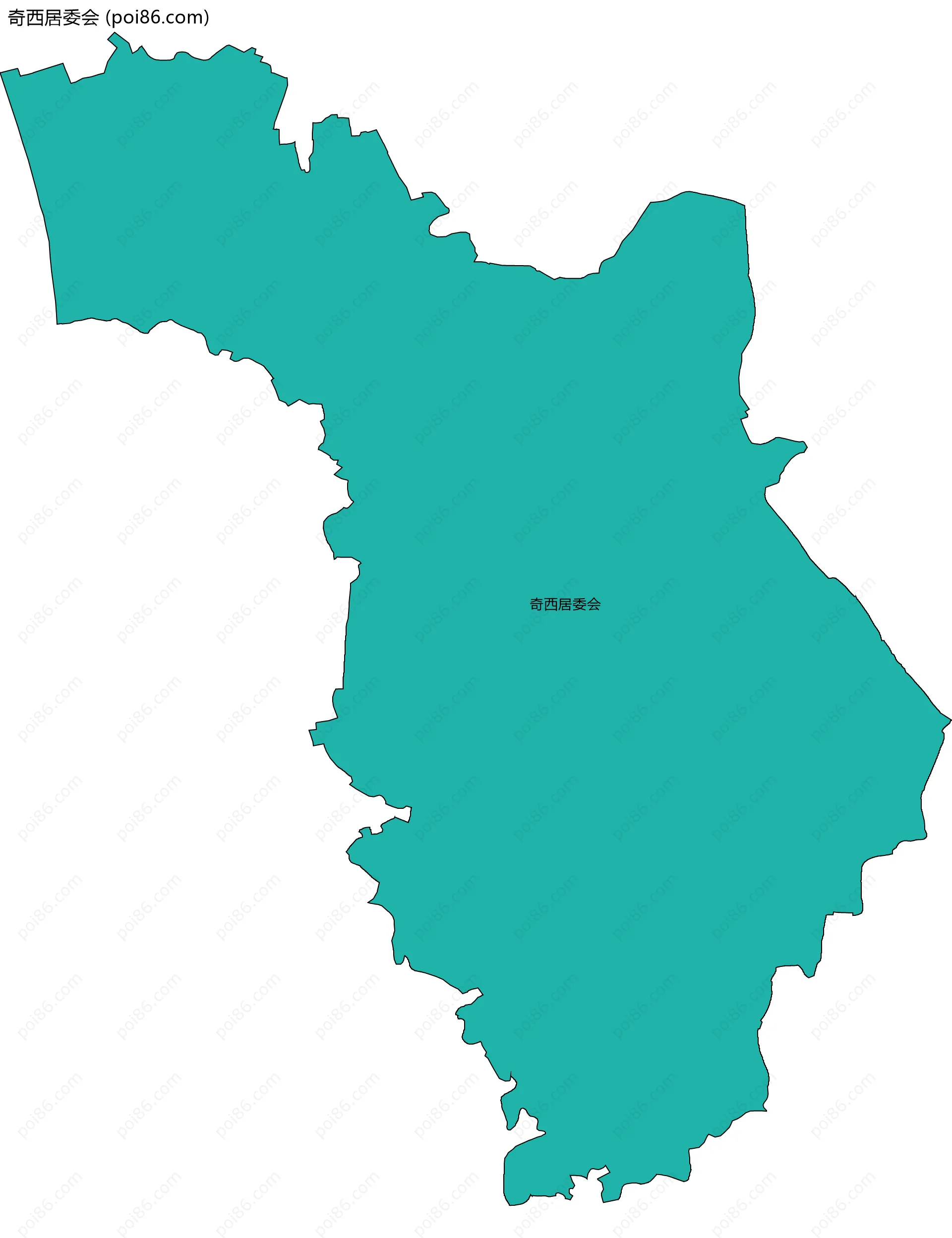 奇西居委会边界地图